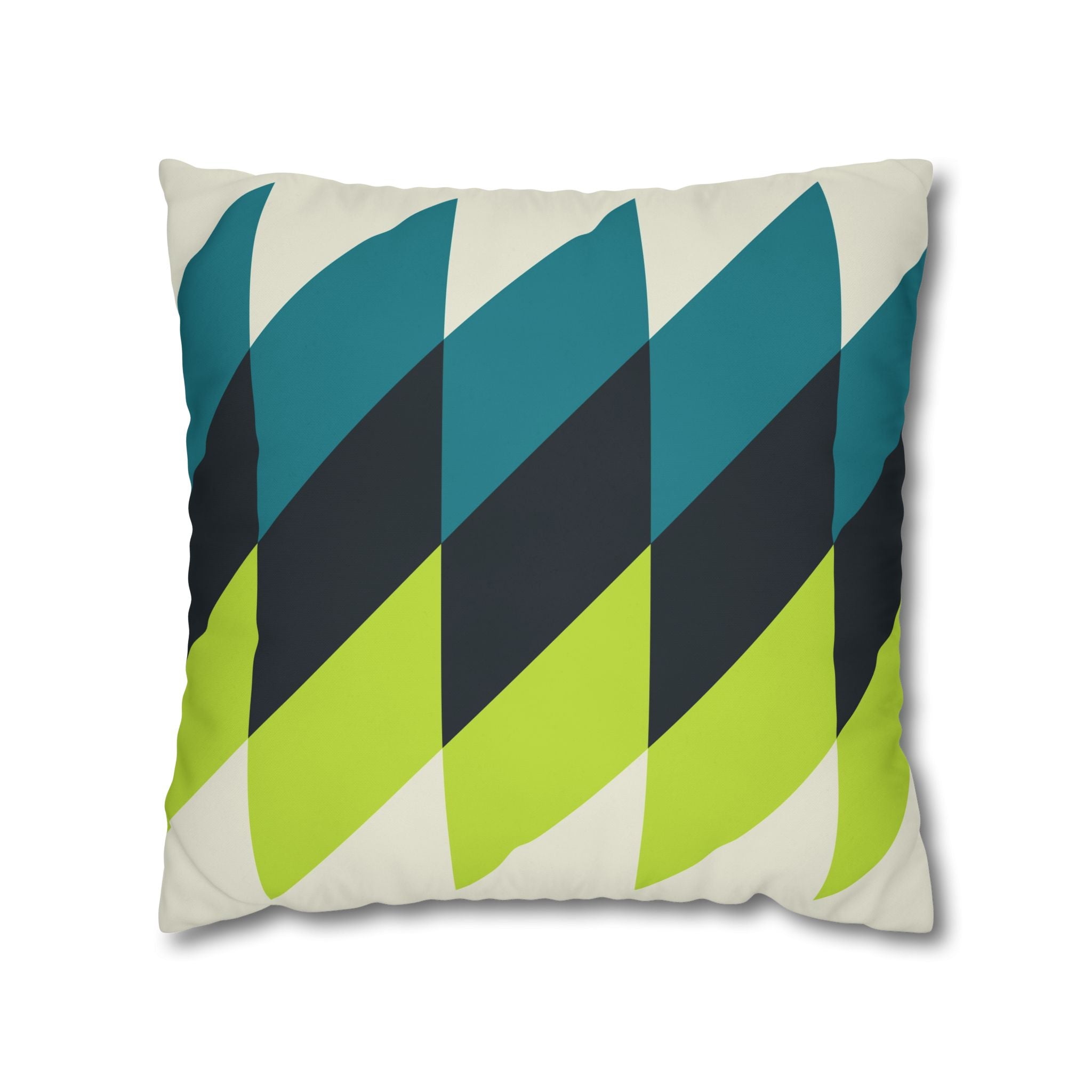 Geometric Teal Pillowcase - Modern Decor