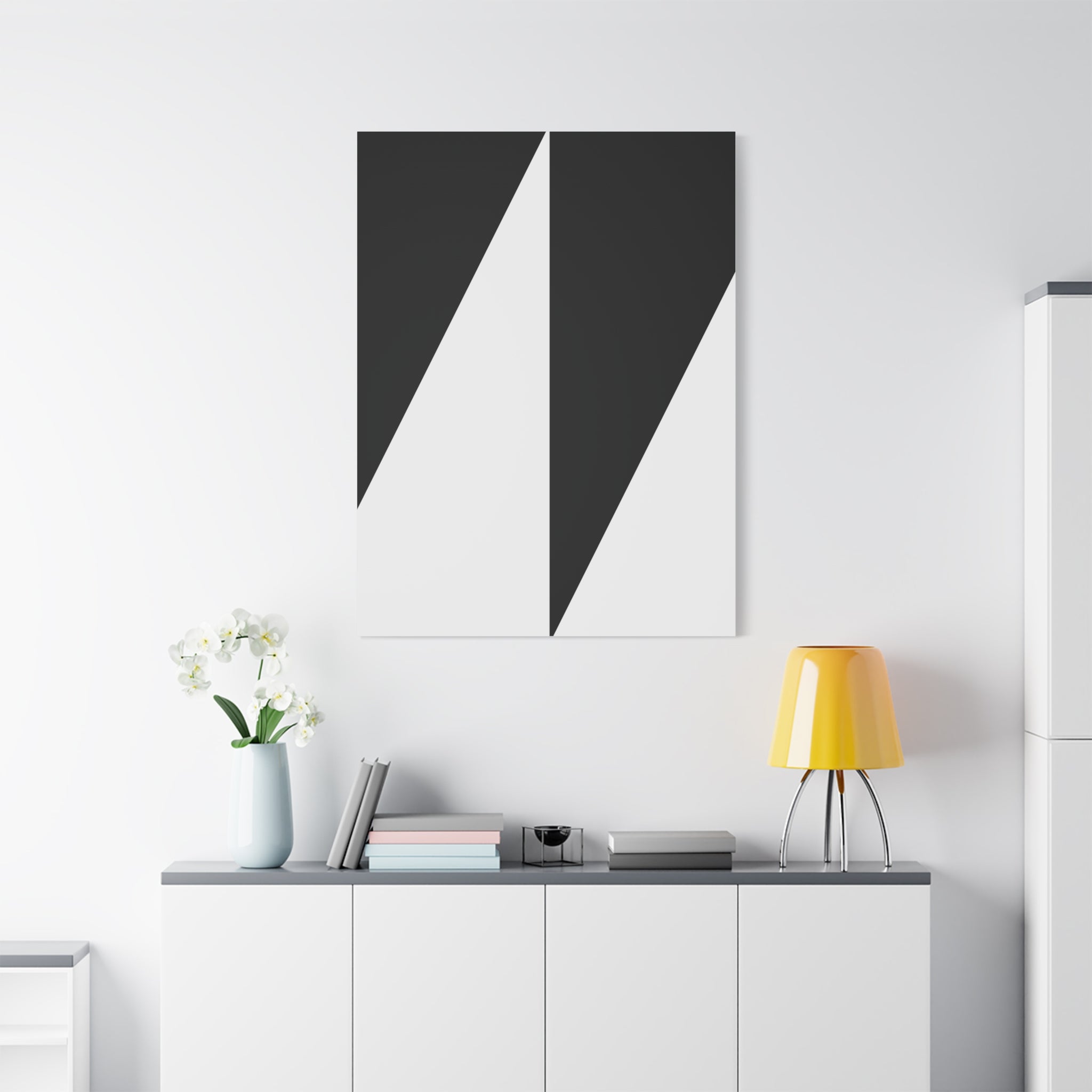 Geometric Diamond Abstract Canvas Art