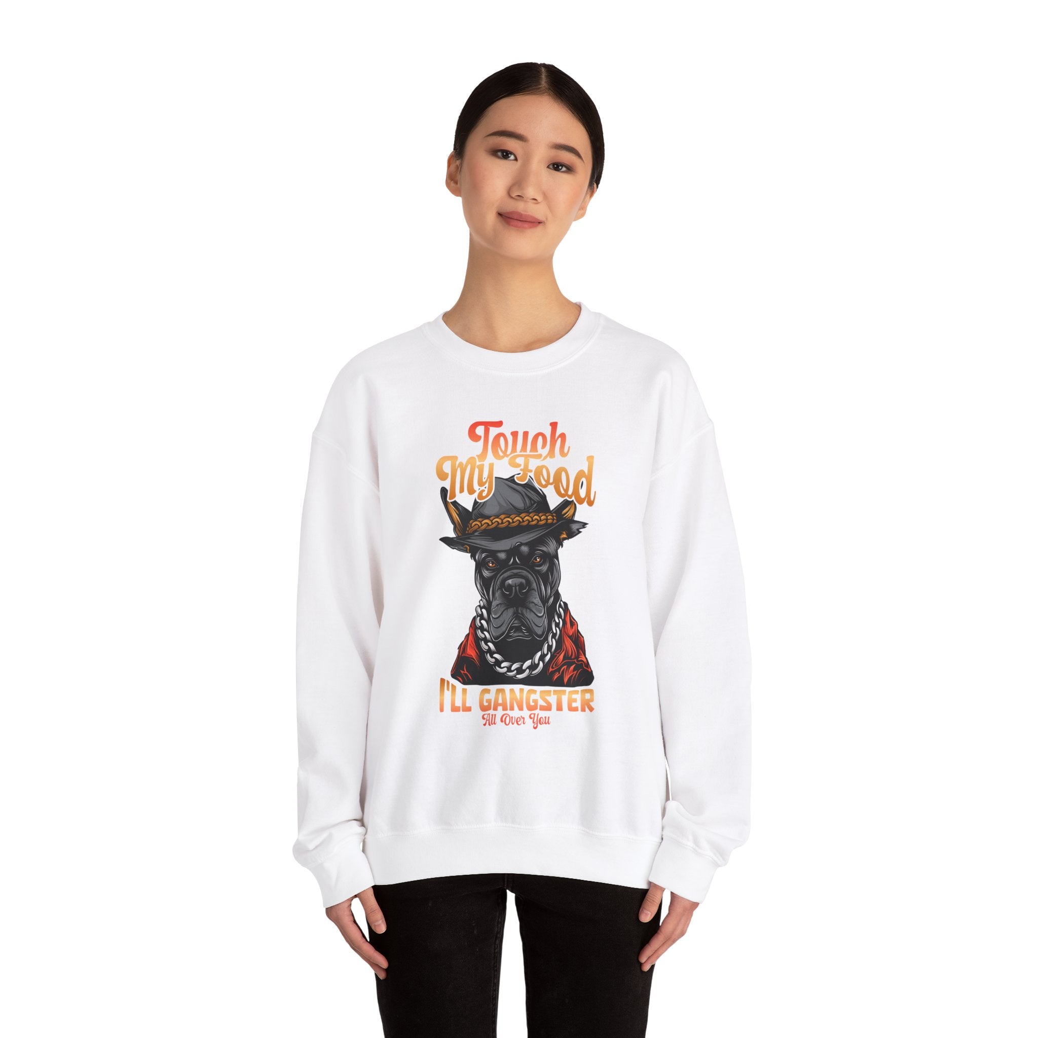 Gangster Dog Sweatshirt - Touch My Food