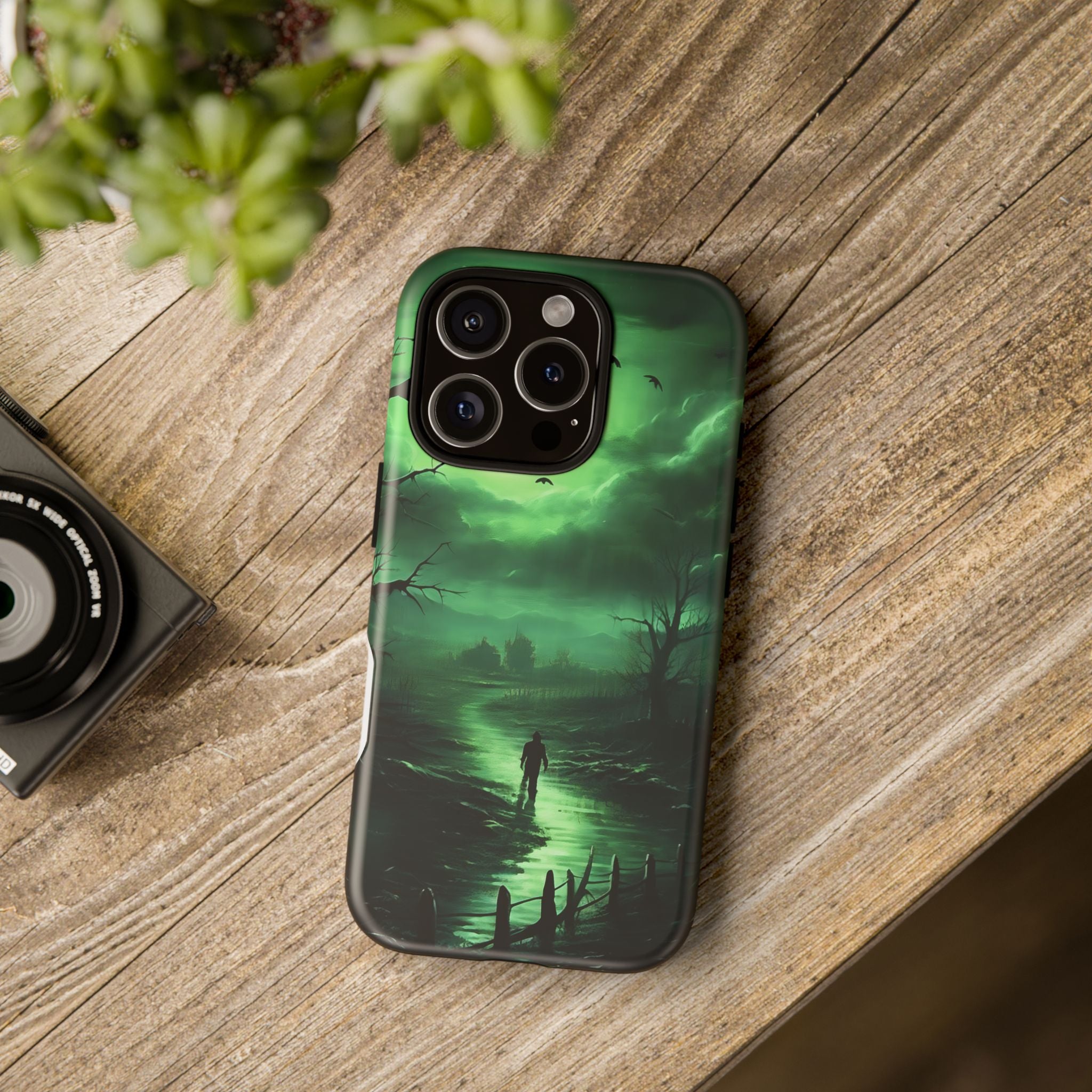 Swamp Moon Gothic iPhone Case - Hexagon Stone