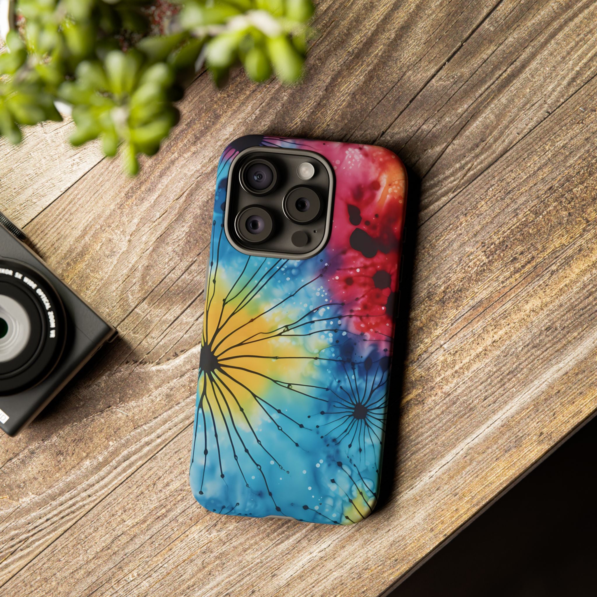 Cosmic Bloom Hexagon Stone iPhone Case