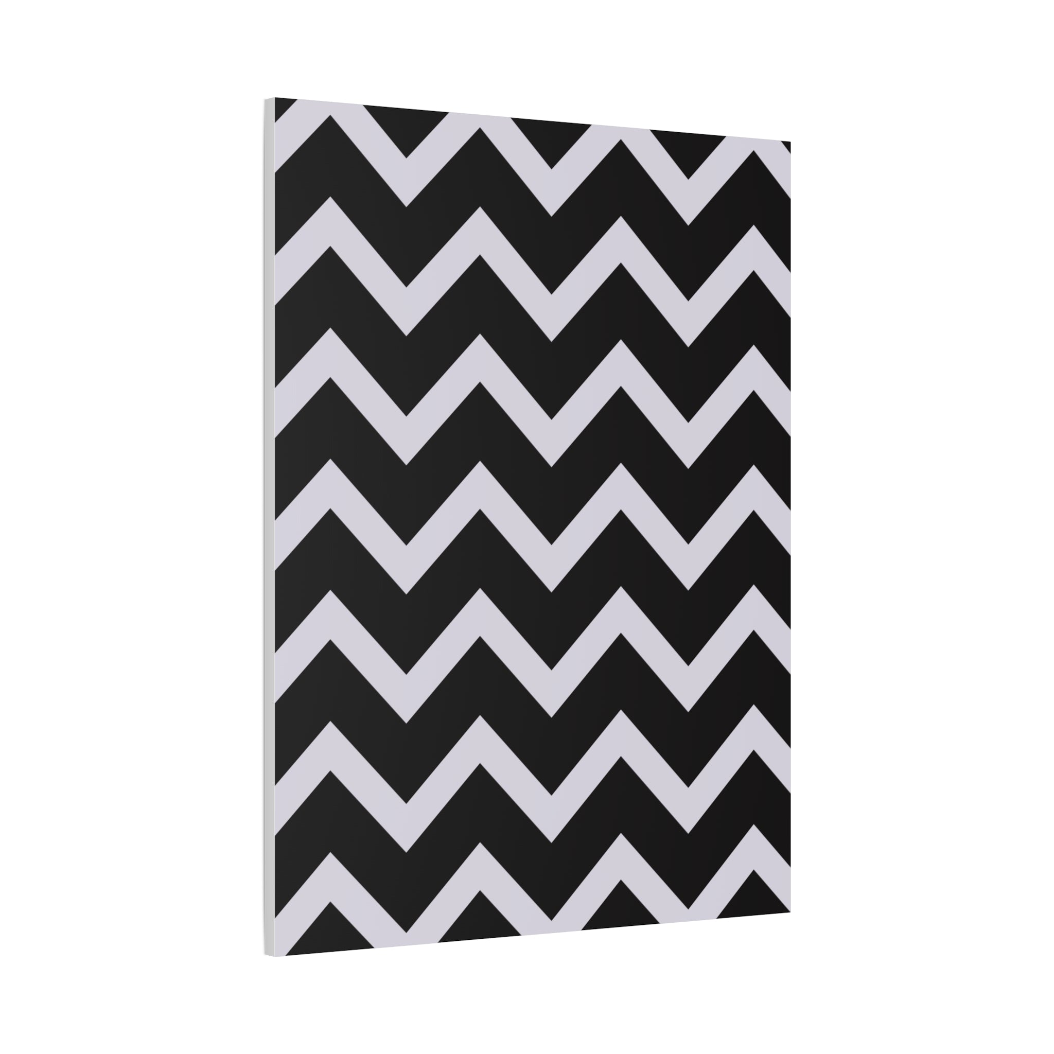 Modern Chevron Zigzag Matte Canvas Art