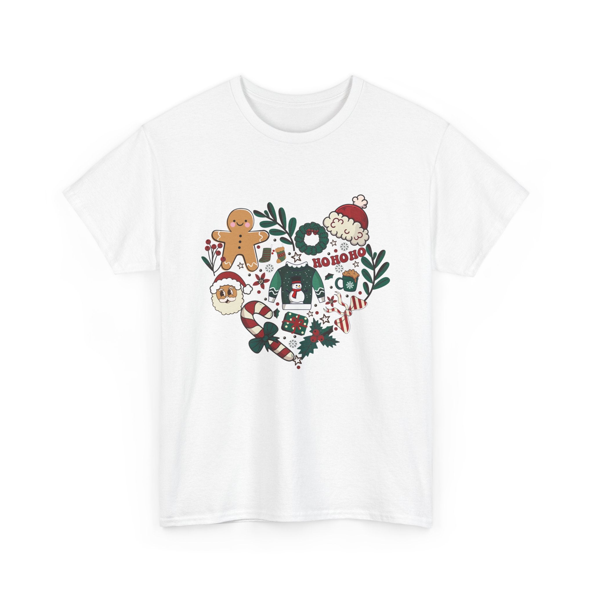 Christmas Heart T-Shirt - Ho Ho Ho!