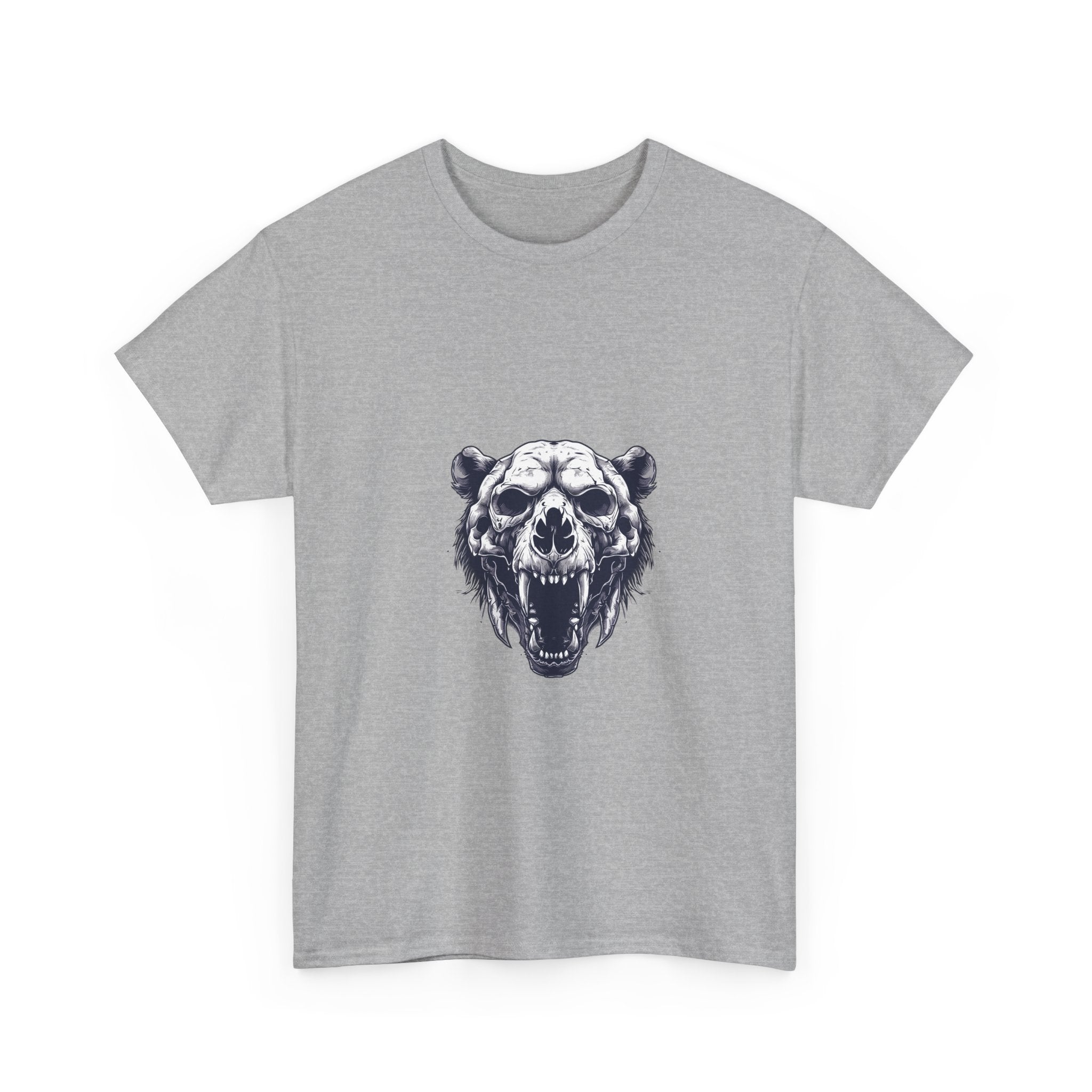 Grizzly Skull T-Shirt: Bear Tattoo Art