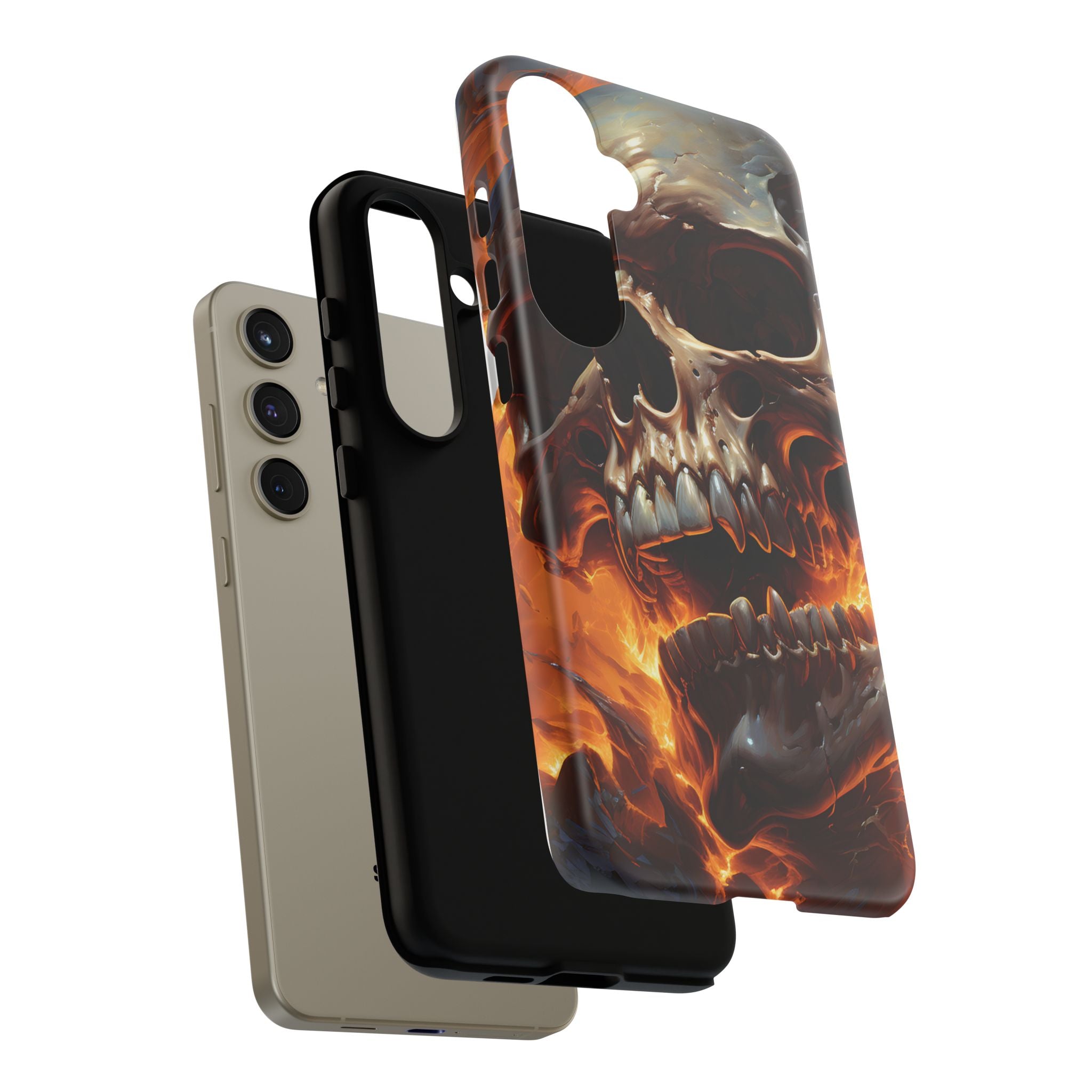 Fiery Skull Samsung Phone Case