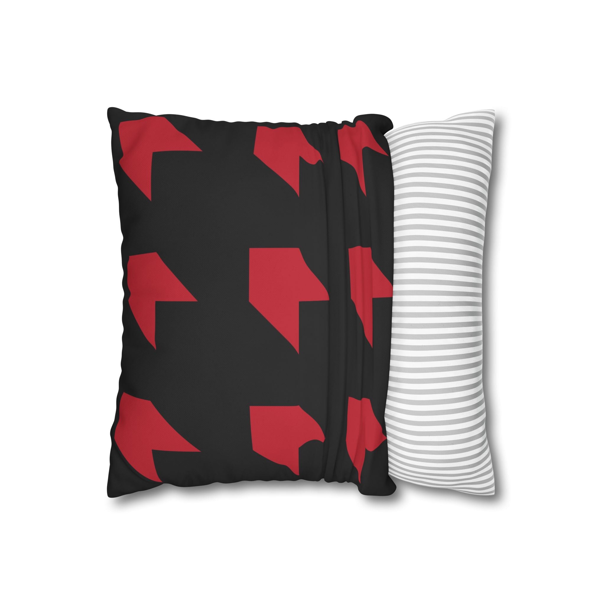 Geometric Arrow Red Pillowcase