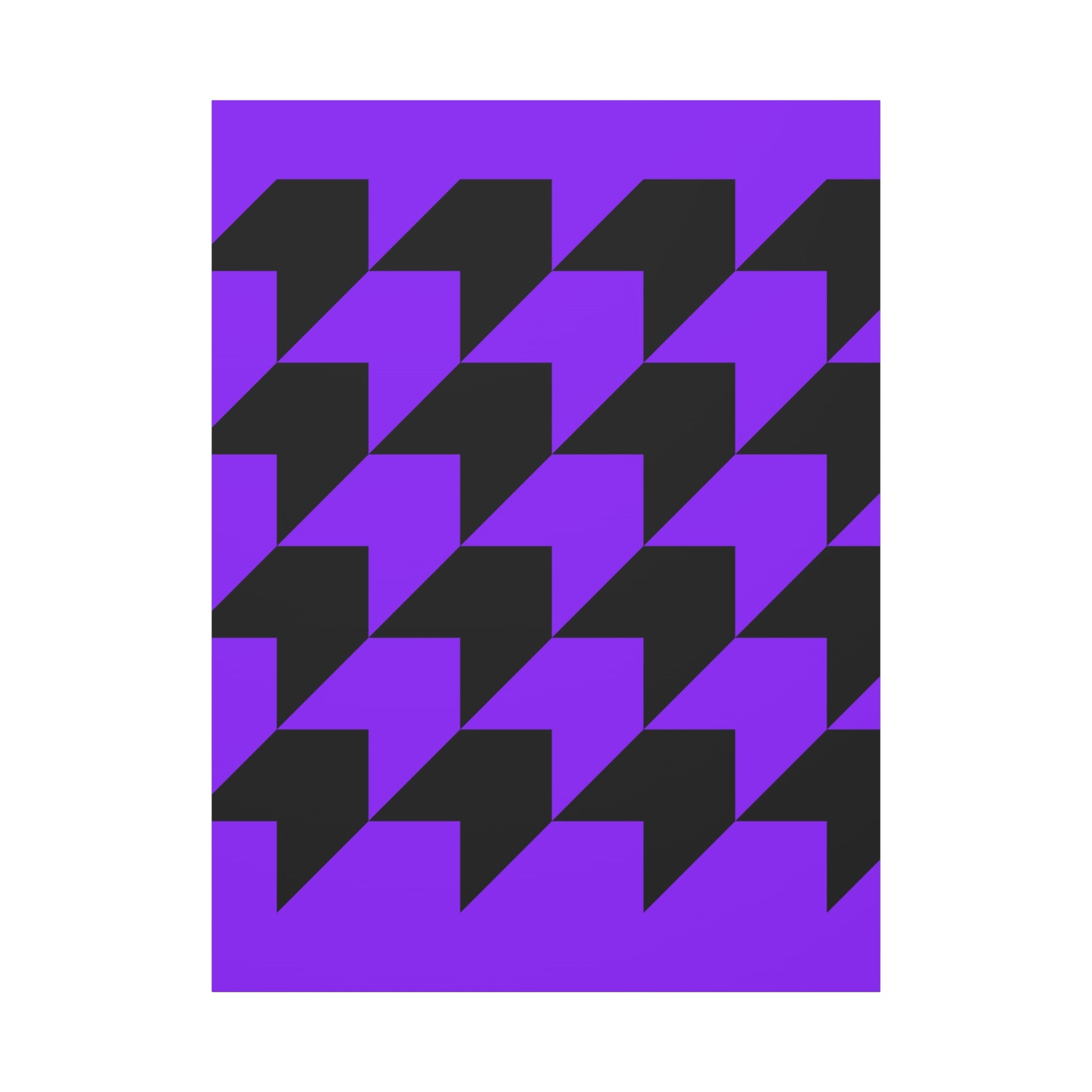 Geometric Purple Arrow Canvas Art