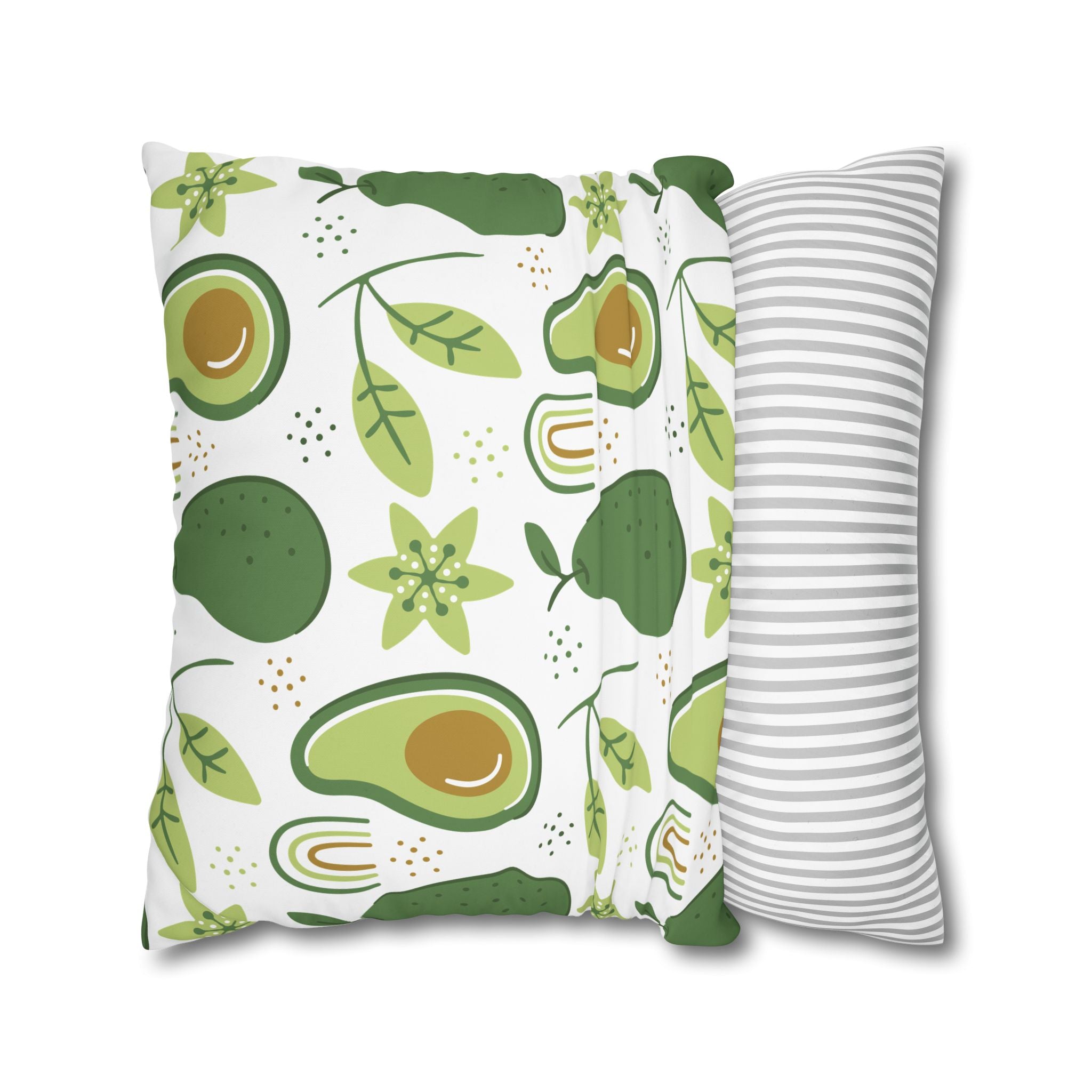 Avocado Leaf Pillowcase - Retro Green