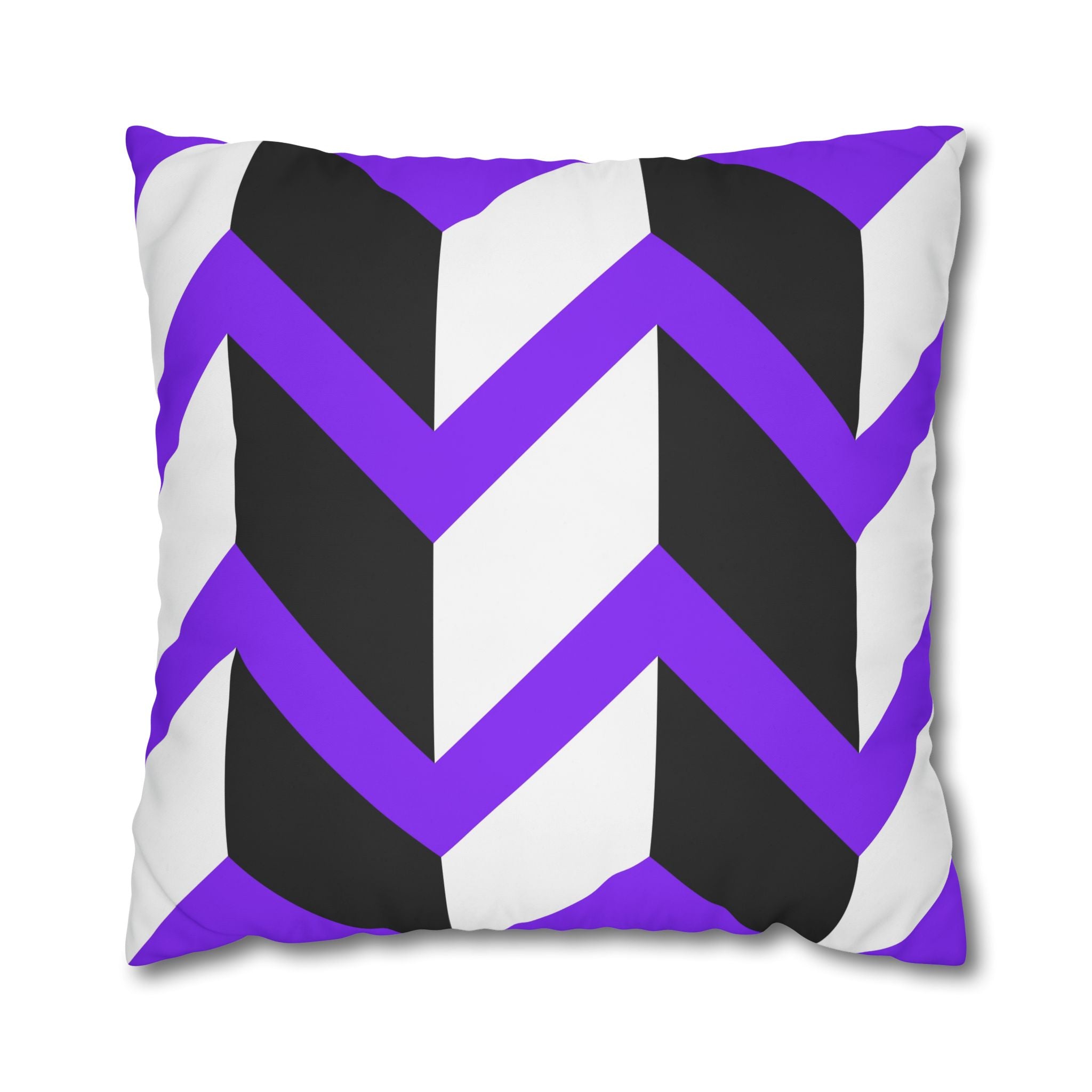 Geometric Zigzag Purple Pillowcase