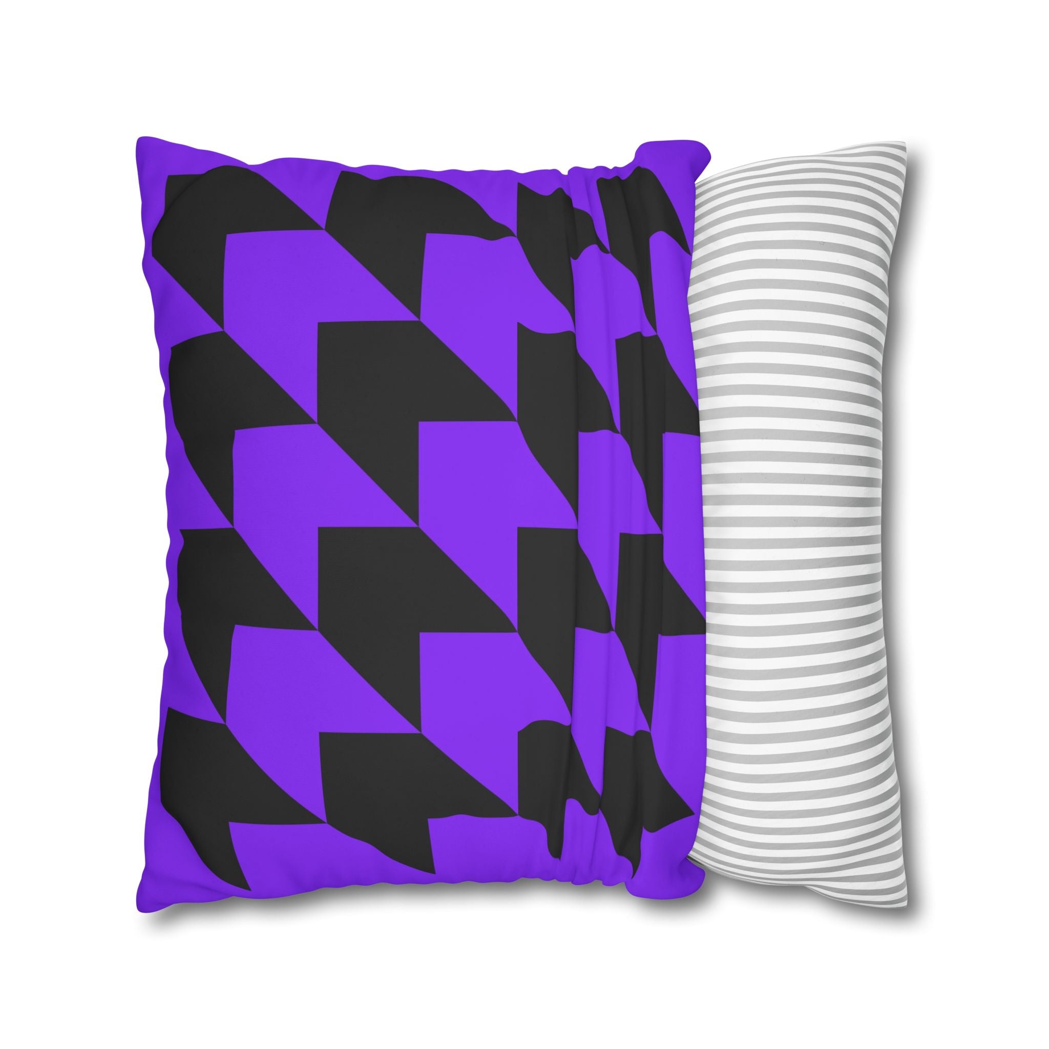 Geometric Purple Arrow Pillowcase