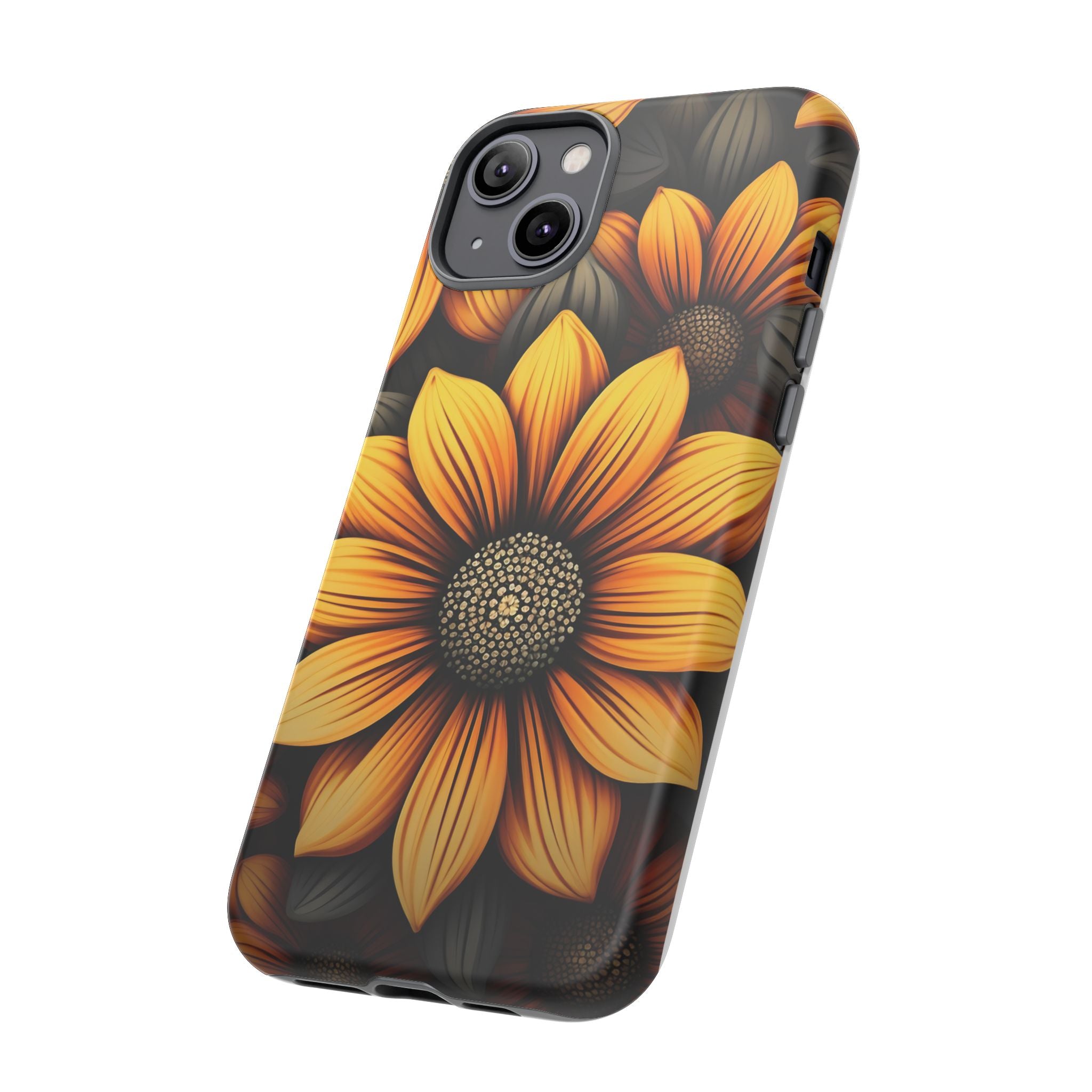 Sunburst Hexagon iPhone Case - Rugged Texture