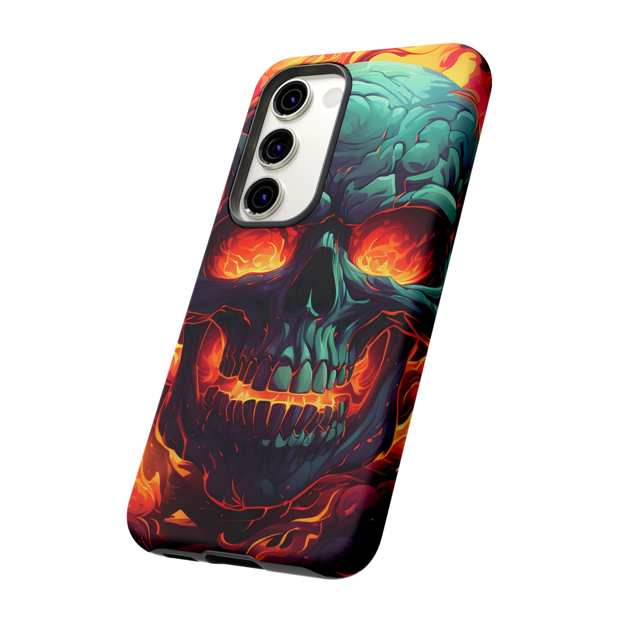 Fiery Skull Samsung Phone Case