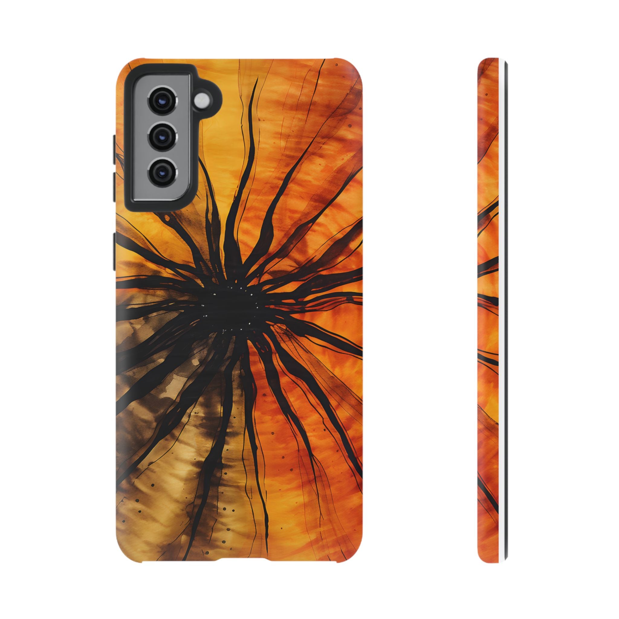 Fiery Sunburst Abstract Samsung Case