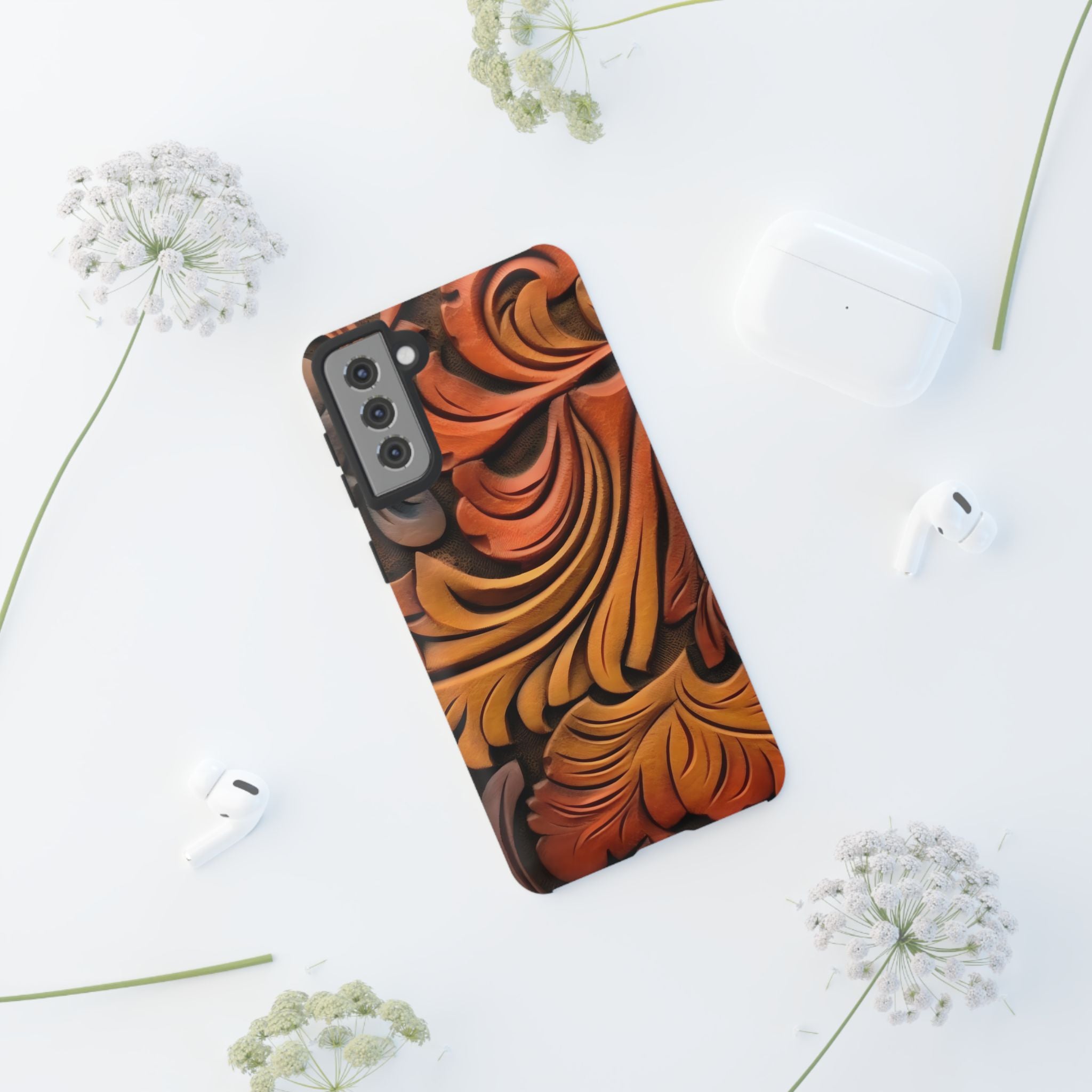 Art Nouveau Leather Samsung Case