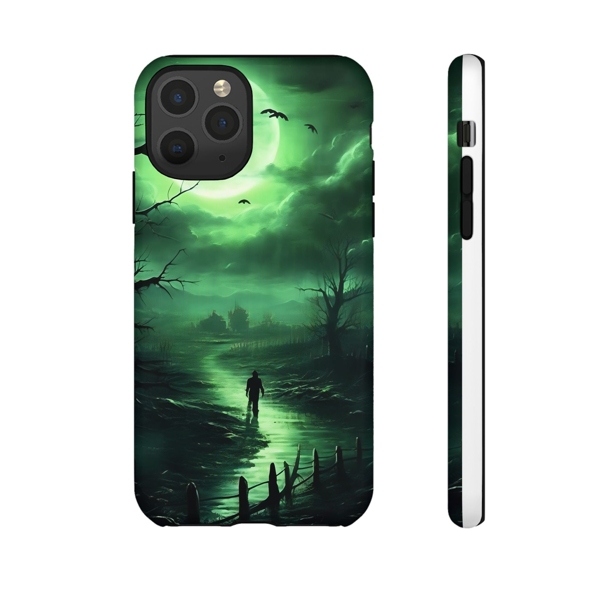 Swamp Moon Gothic iPhone Case - Hexagon Stone