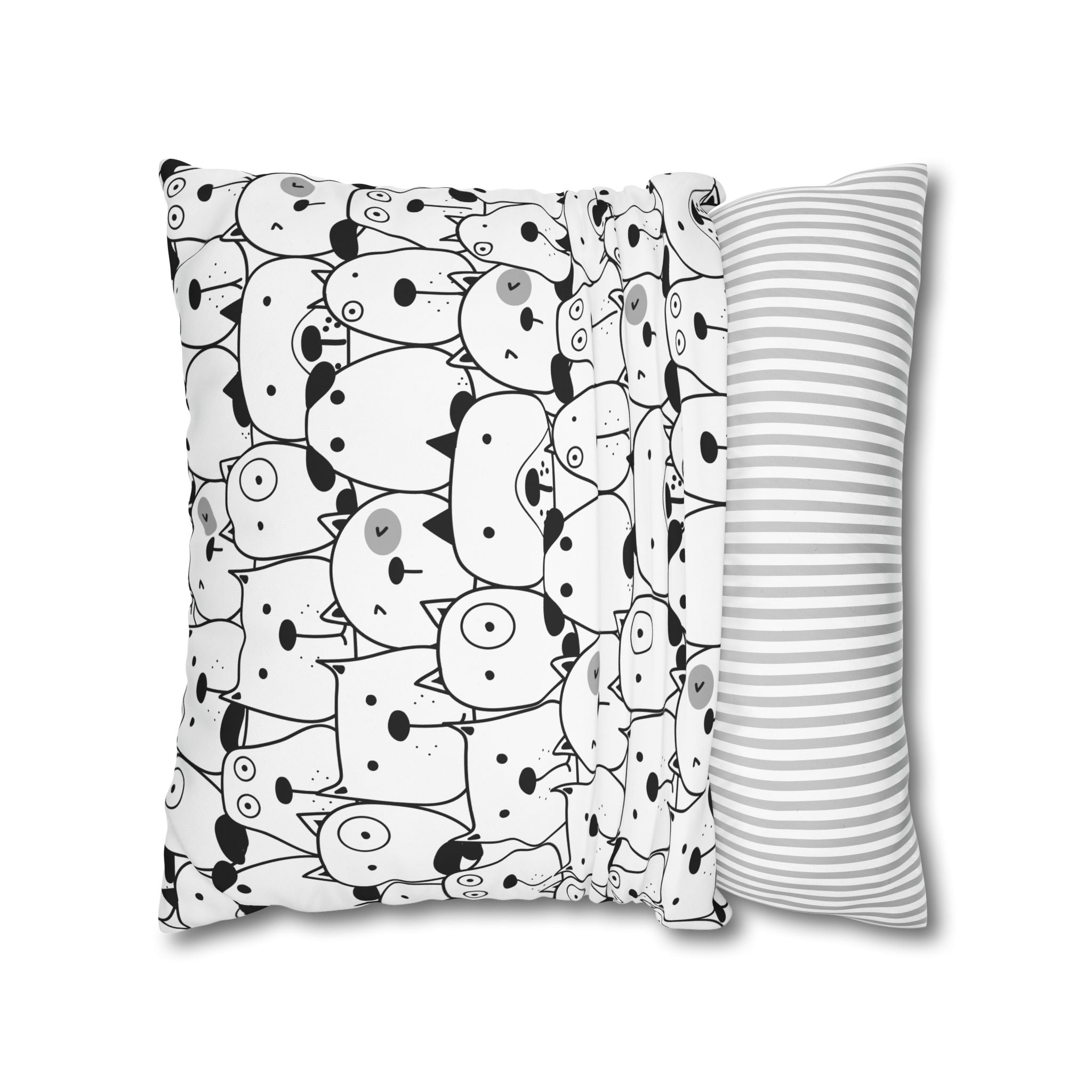 Cute Puppy Faces Pillowcase - Dog Pattern