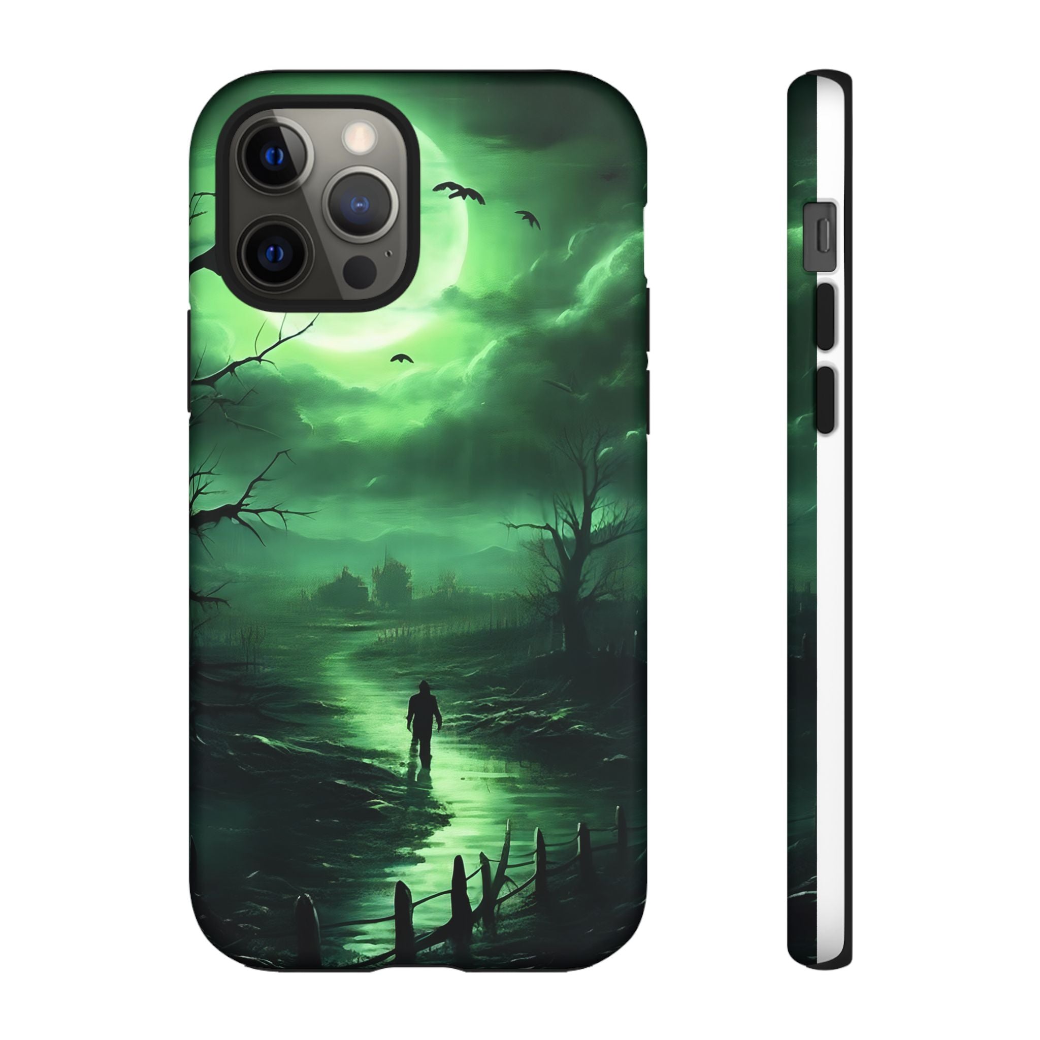 Swamp Moon Gothic iPhone Case - Hexagon Stone