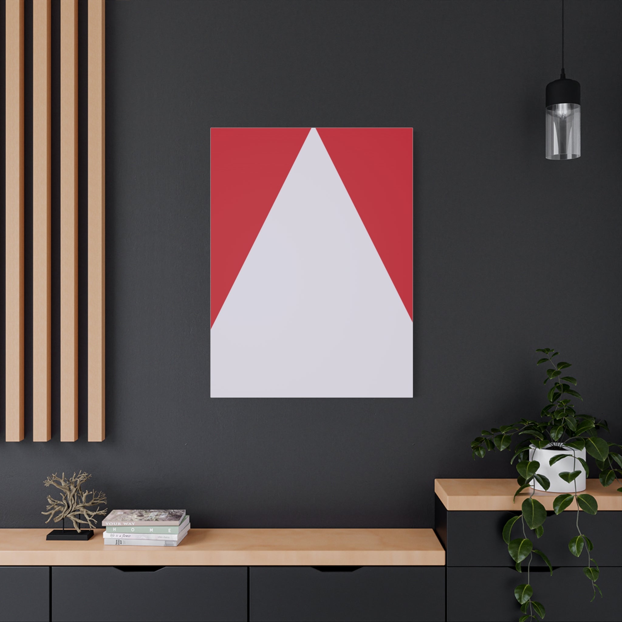 Geometric Triangle Canvas Art Print