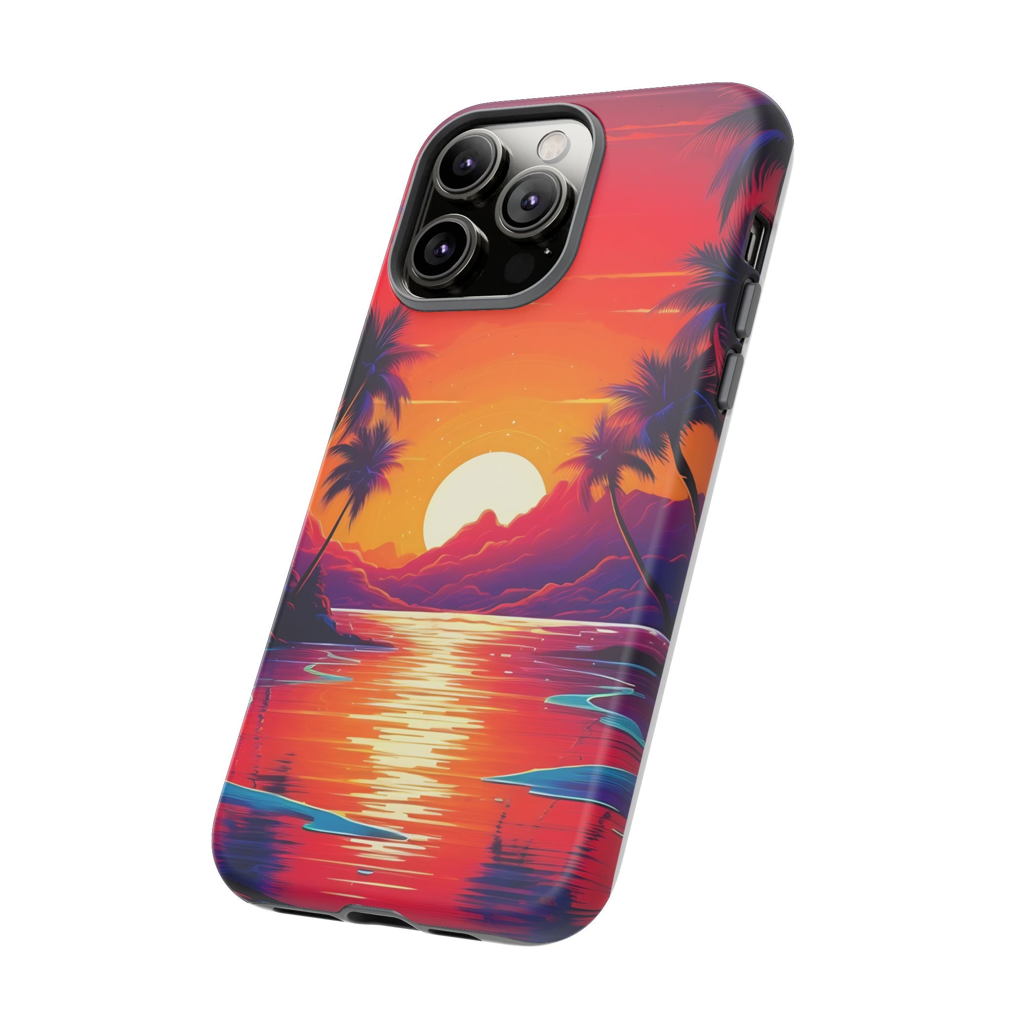 Sunset Beach Hexagon iPhone Case