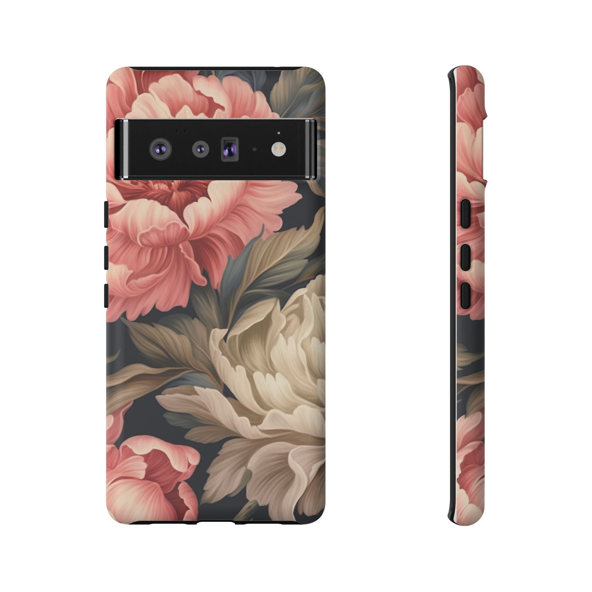 Blush Peony Floral Google Pixel Case (All Models)