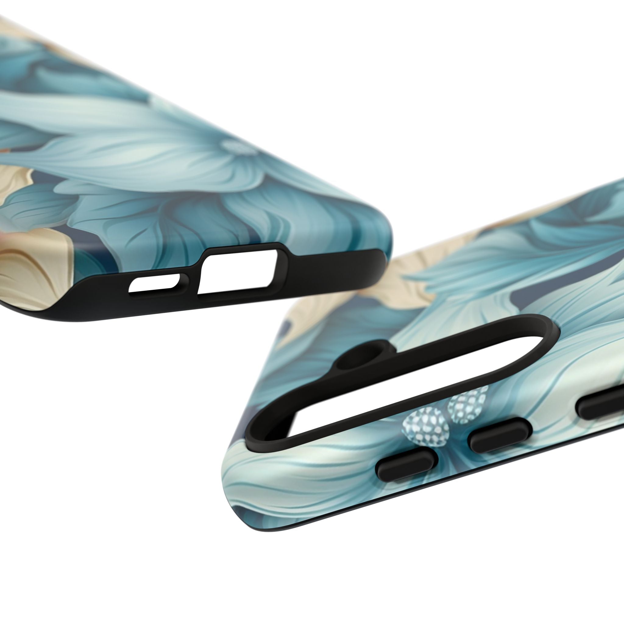 Teal Floral Samsung Phone Case