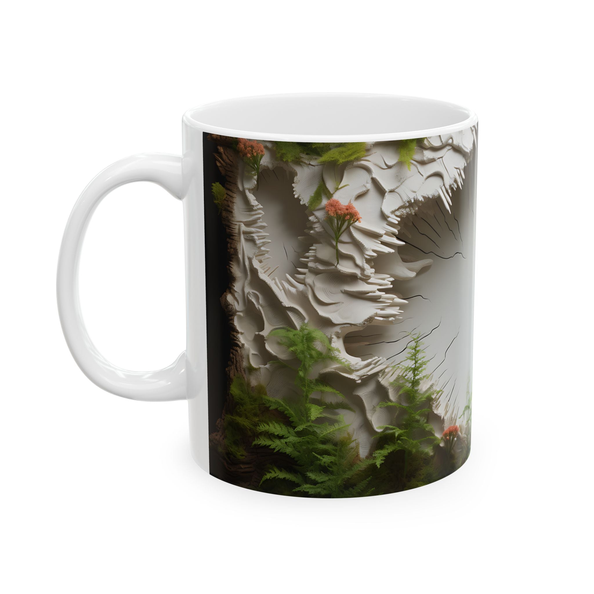 Tree Trunk Oasis Mug: Nature's Art