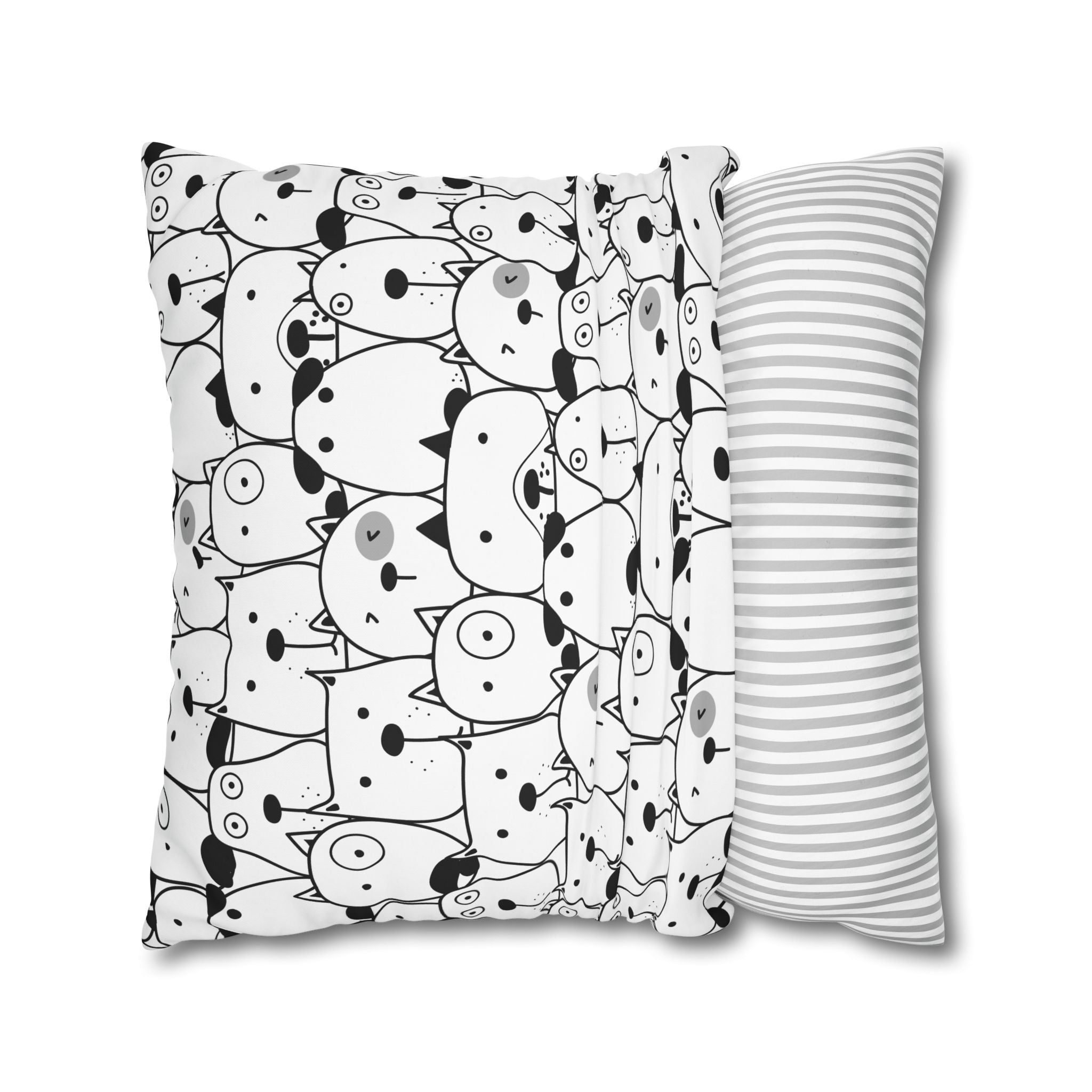 Cute Puppy Faces Pillowcase - Dog Pattern