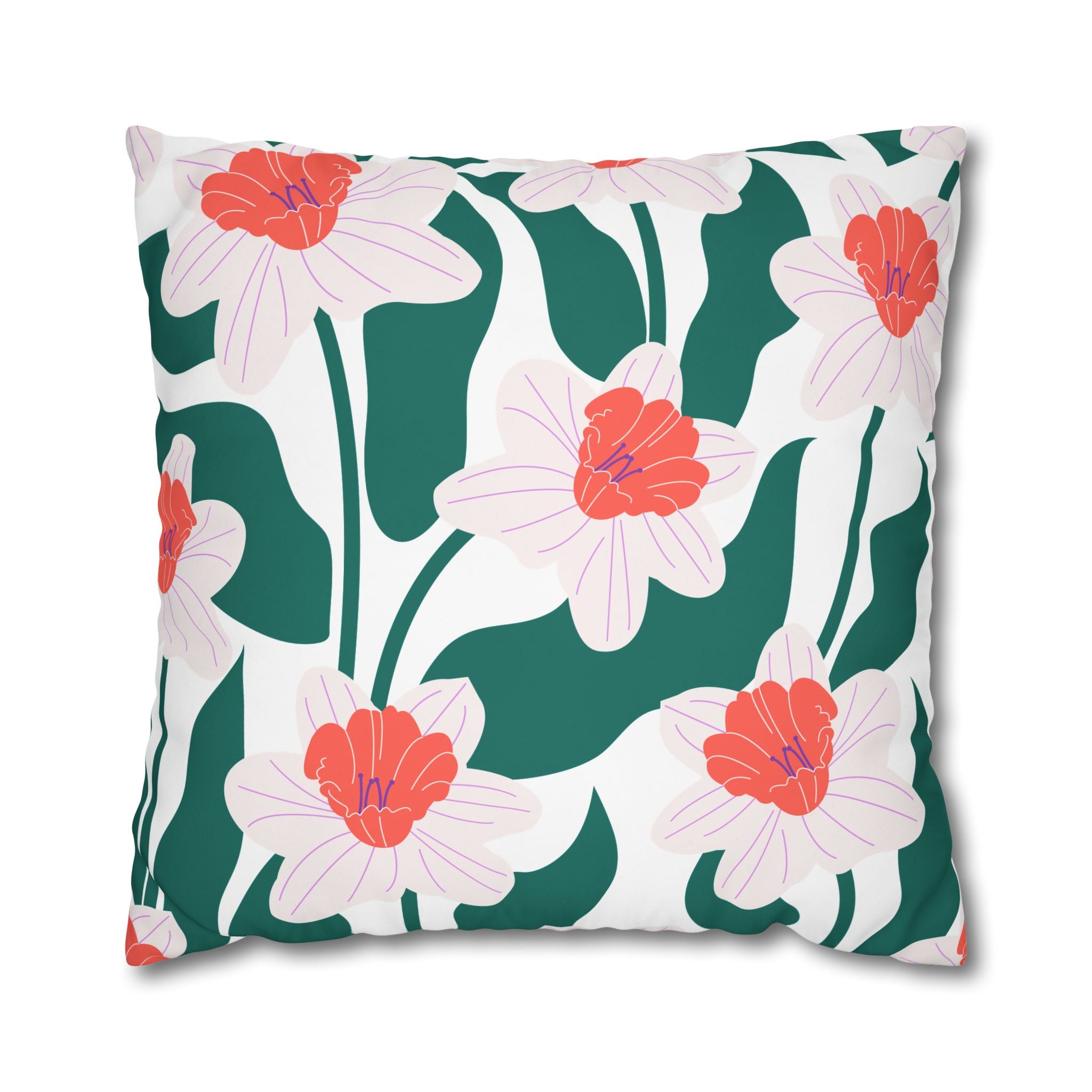 Daffodil Pillowcase - Modern Floral Design