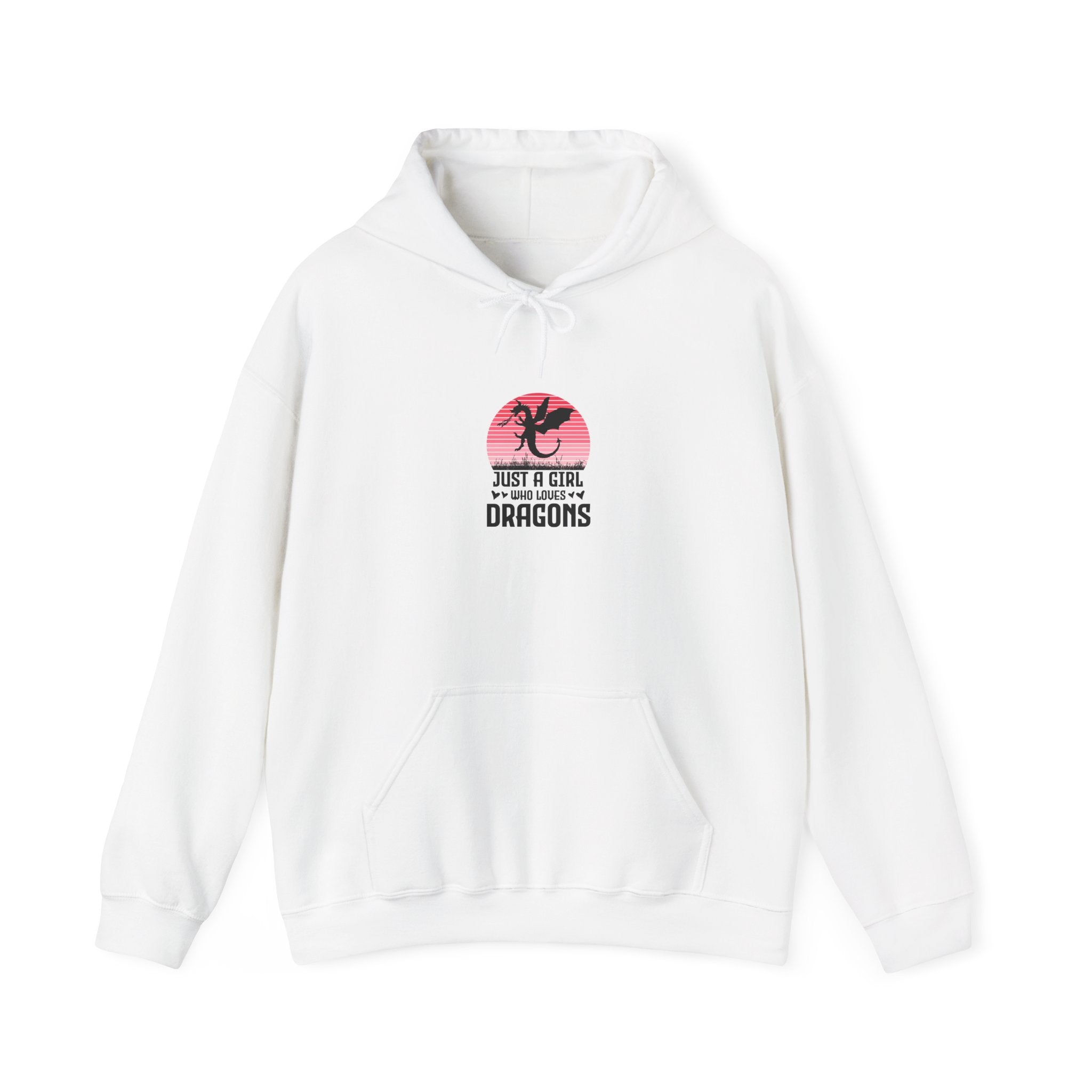 Pink Sunset Dragon Hoodie - Just a Girl