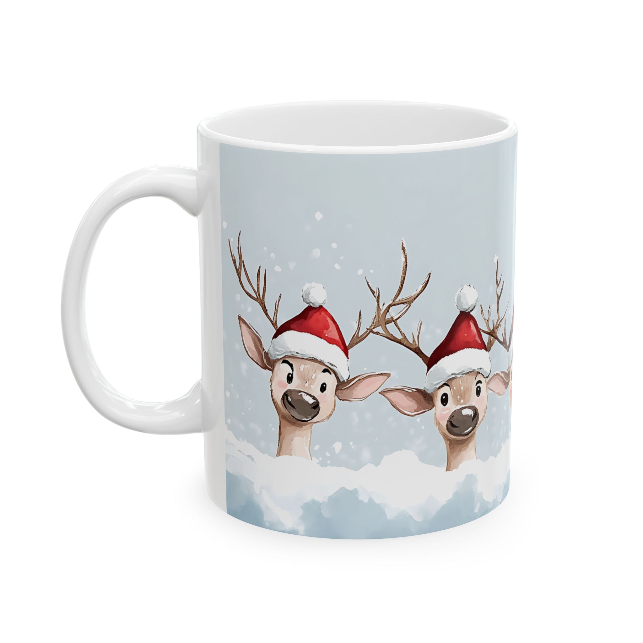 Cute Reindeer Christmas Mug