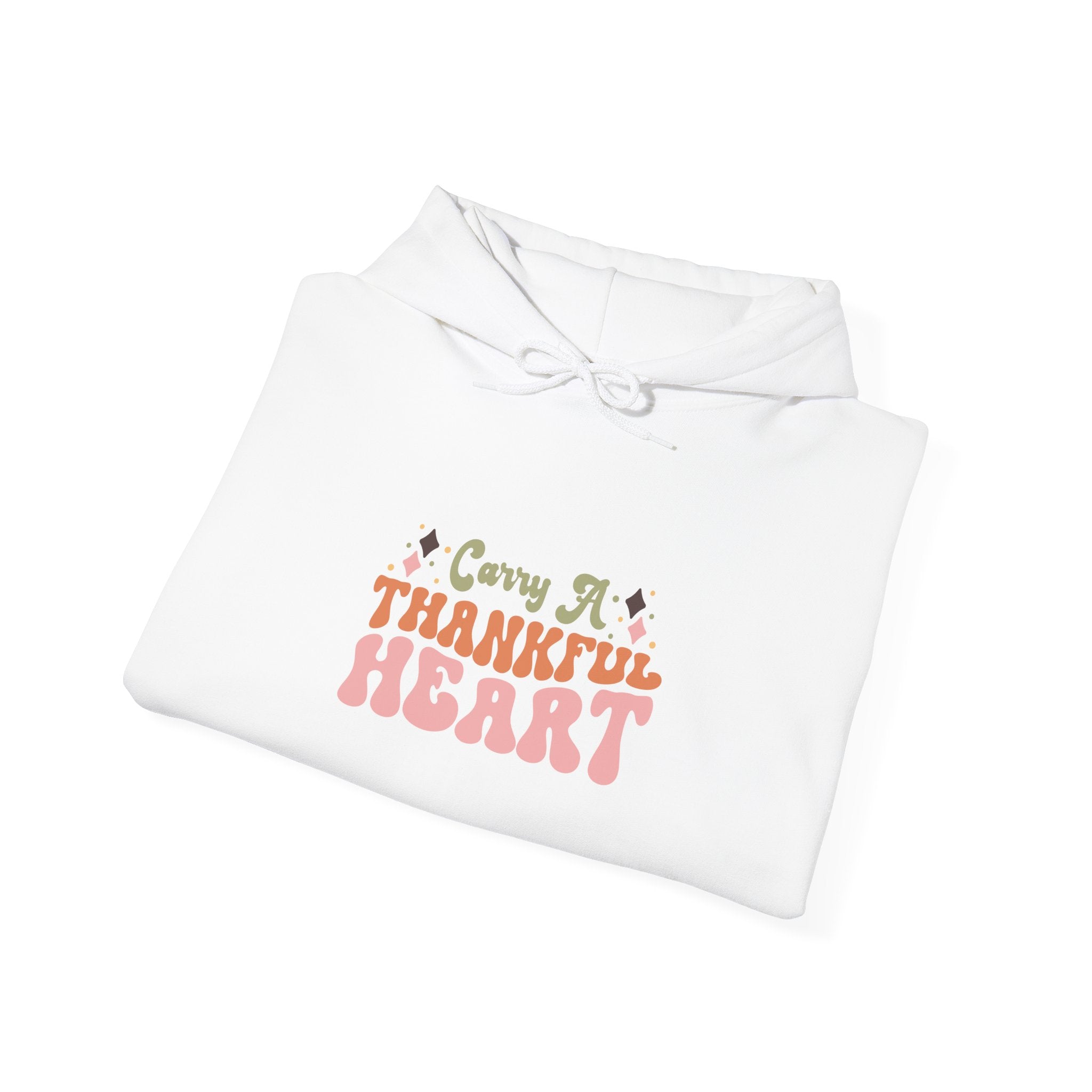 70s Retro Thankful Heart Hoodie