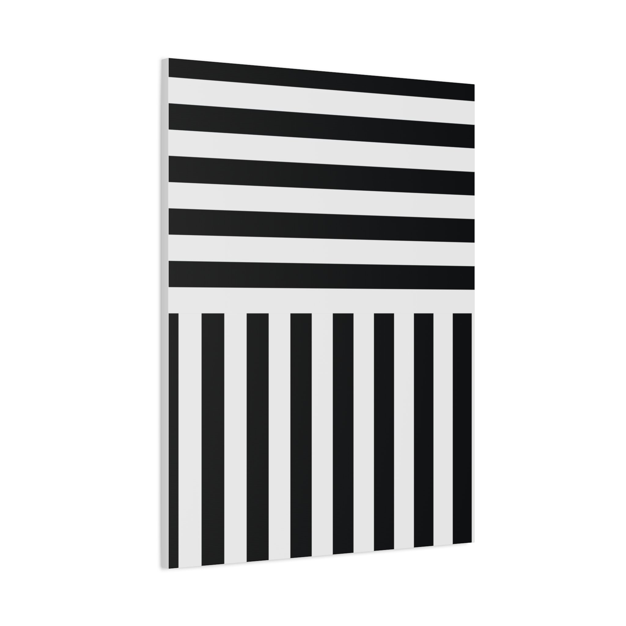 Monochrome Geometric Canvas Art