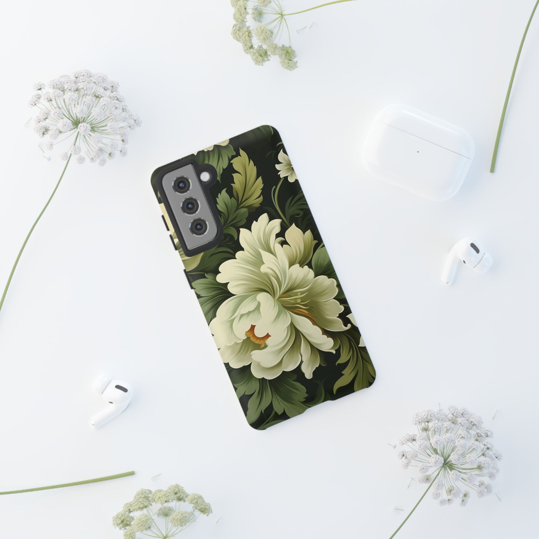 Opulent Floral Samsung Case - Dark Green