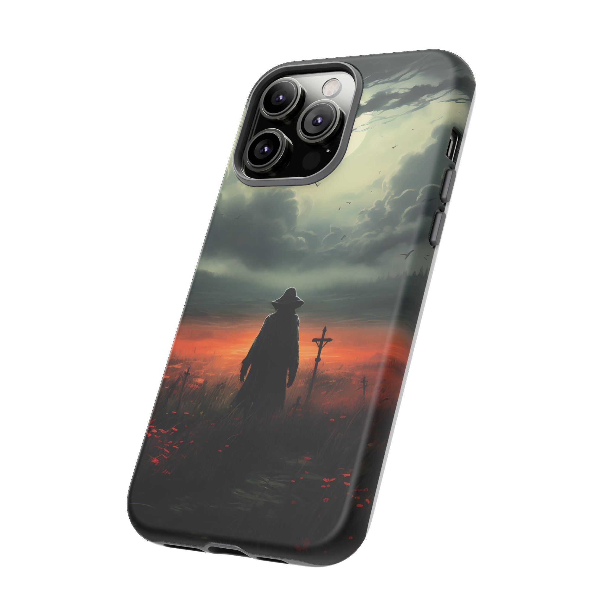 Haunted Field Hexagon Stone iPhone Case