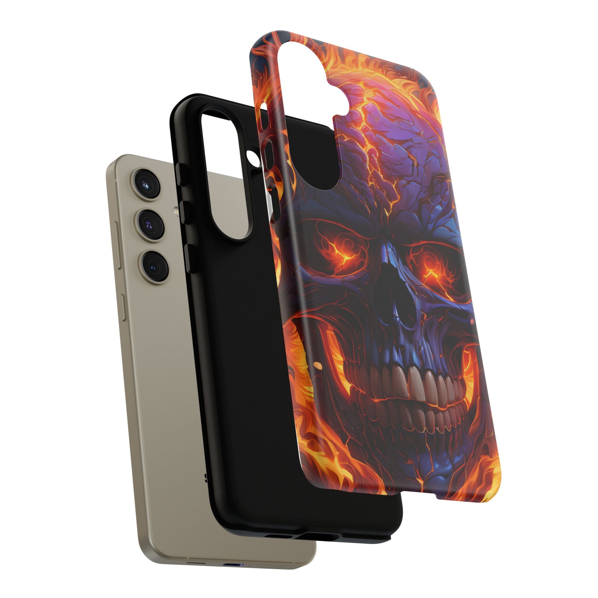 Fiery Skull Samsung Case