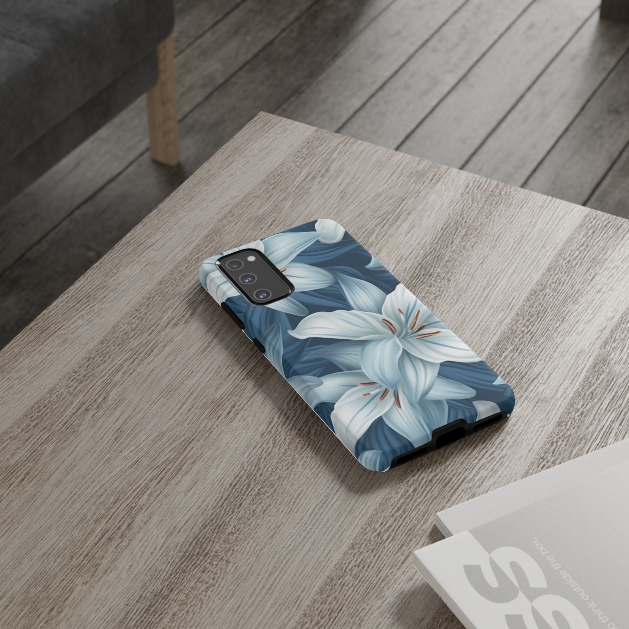 Pastel Blue Lily Samsung Phone Case