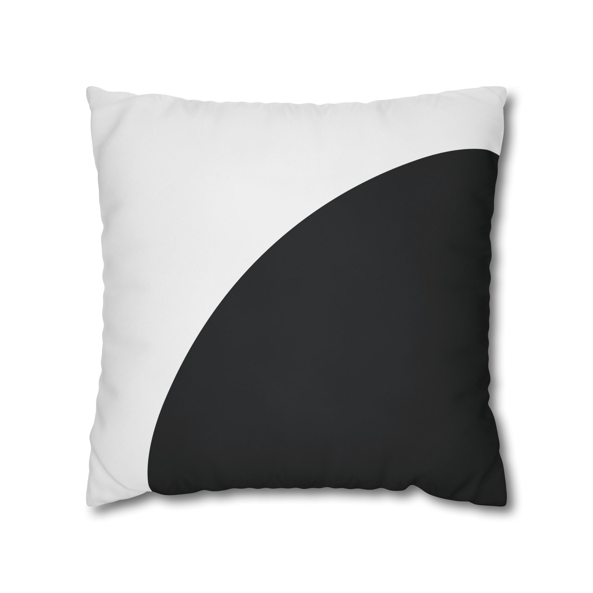 Minimalist Black & White Semi-Circle Pillowcase