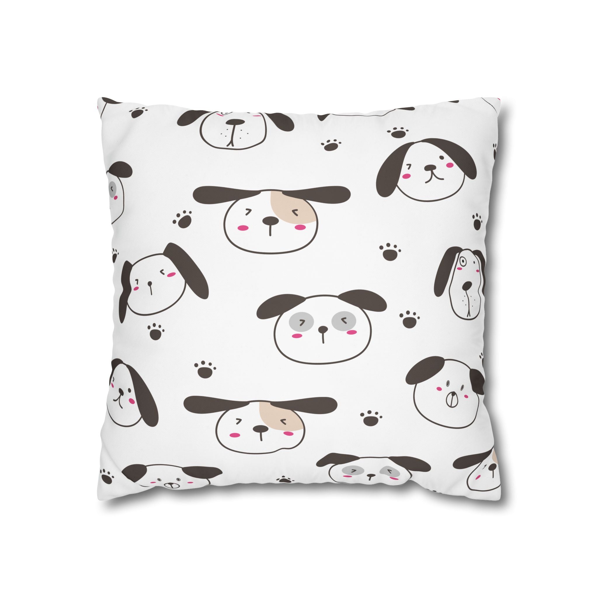 Cute Puppy Paw Print Pillowcase