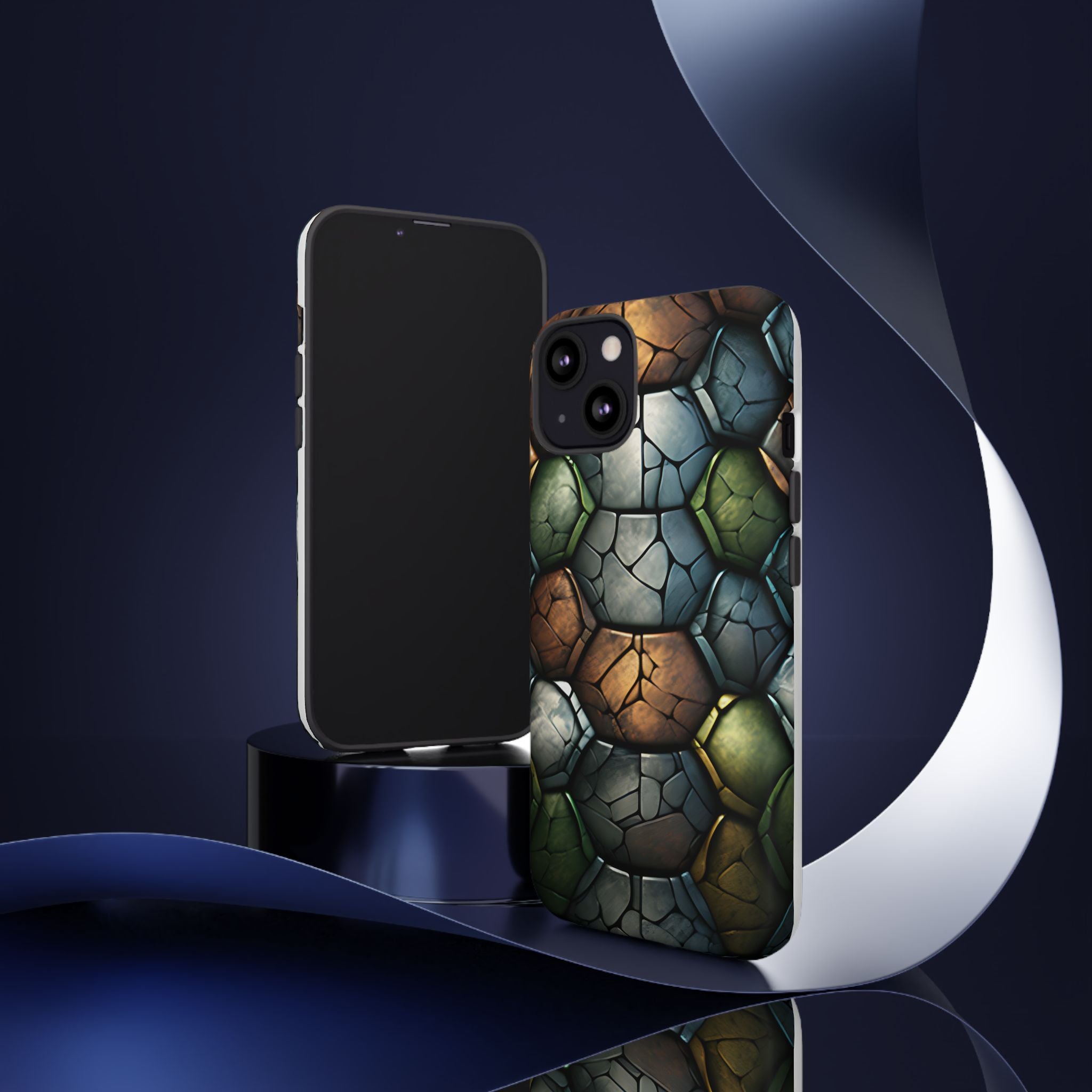 Hexagon Stone iPhone Case - Rugged Texture