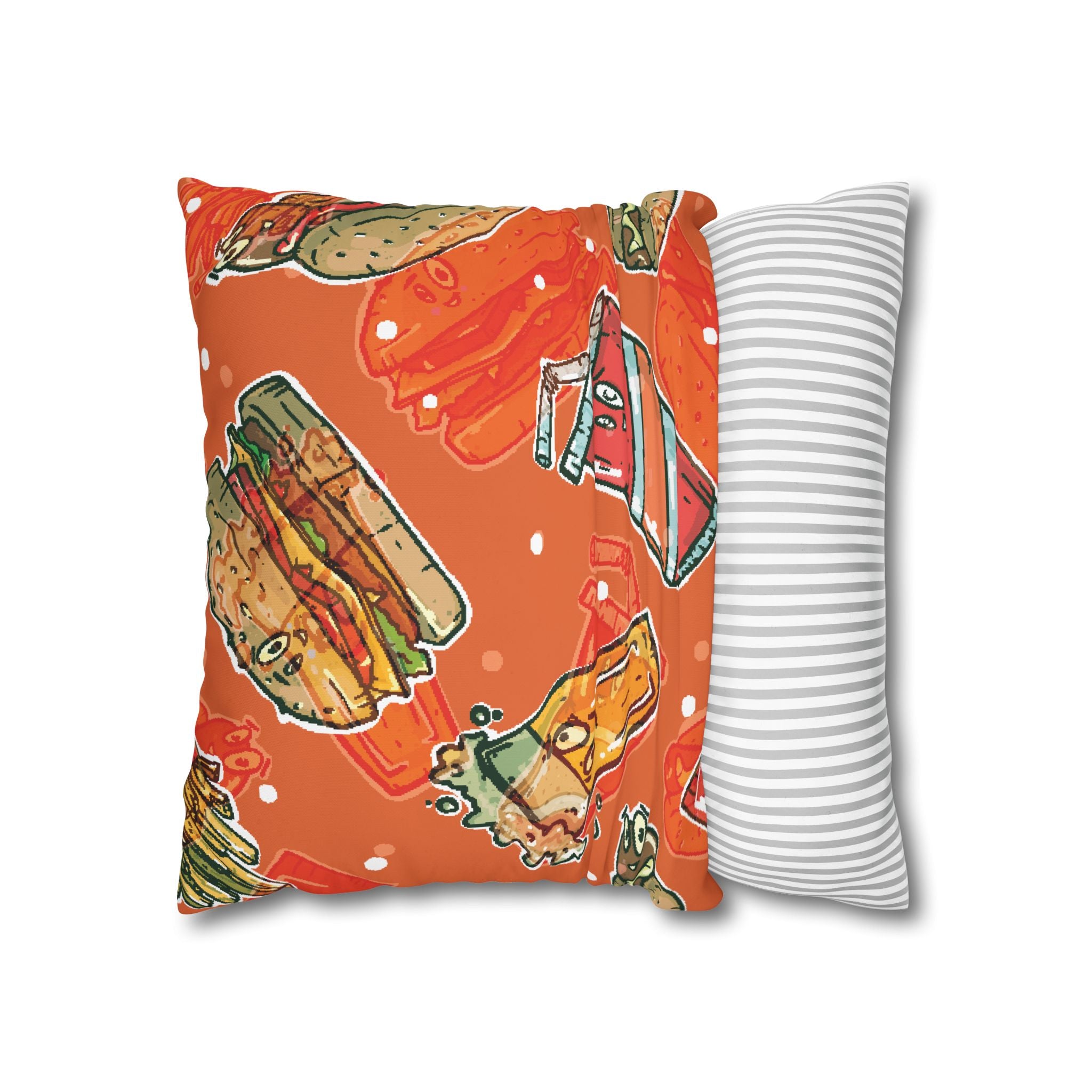 Happy Food Fast Food Pillowcase