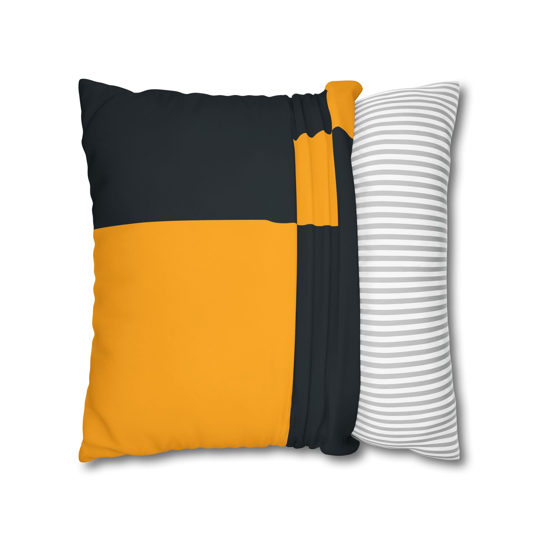 Navy & Gold Abstract Art Pillowcase