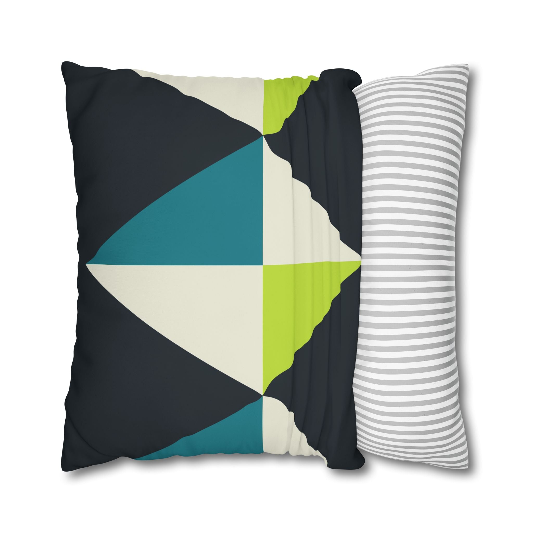 Geometric Teal Diamond Pillowcase