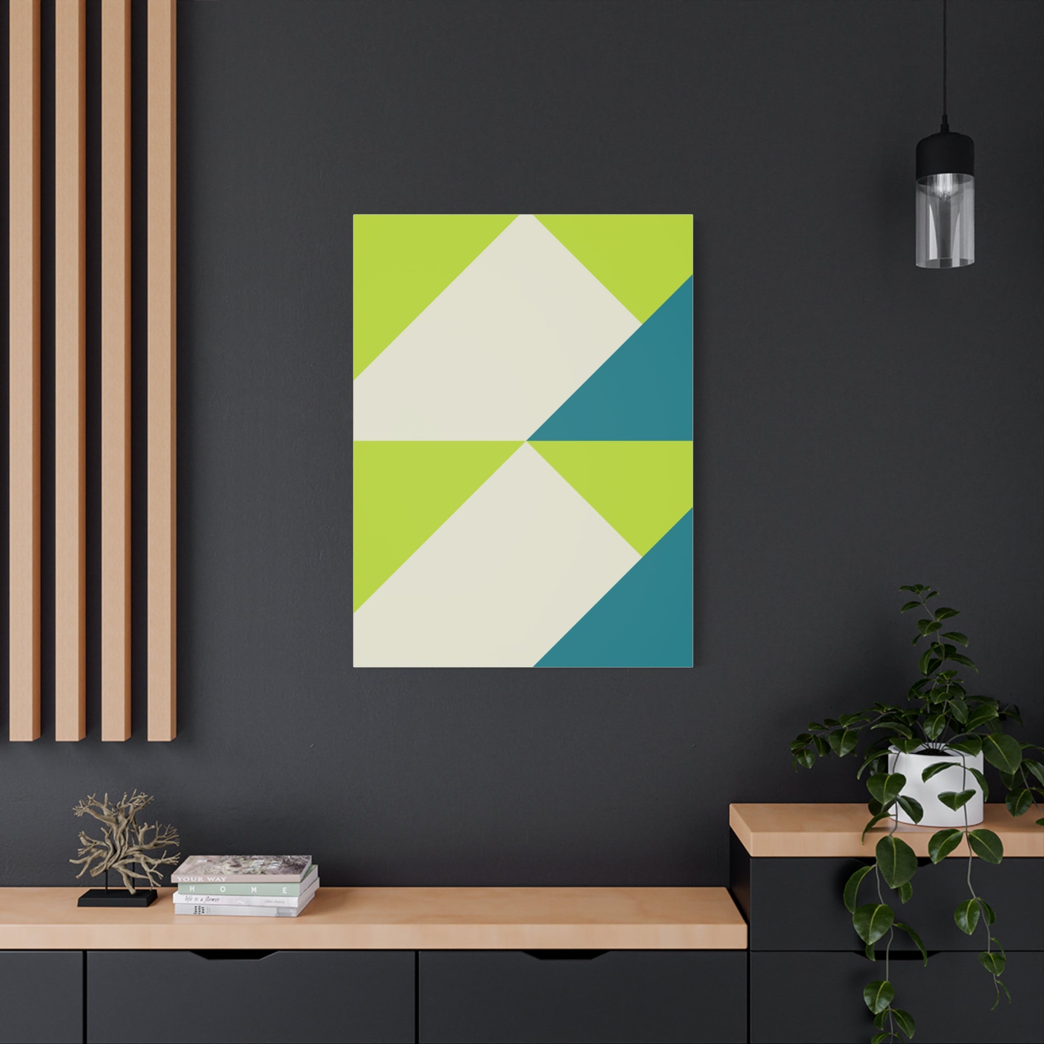 Geometric Triangle Canvas Wall Art