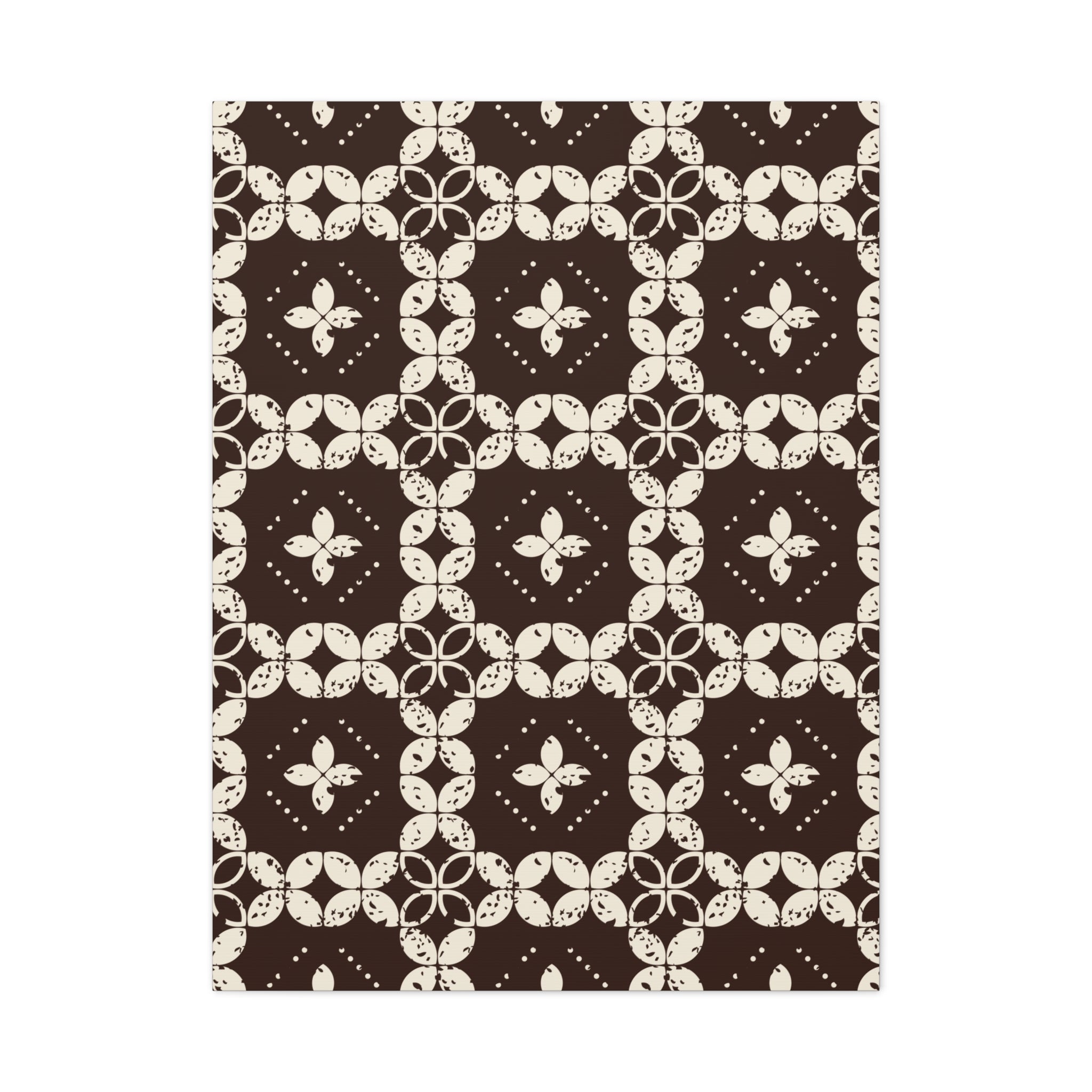 Rustic Floral Geometric Canvas Art