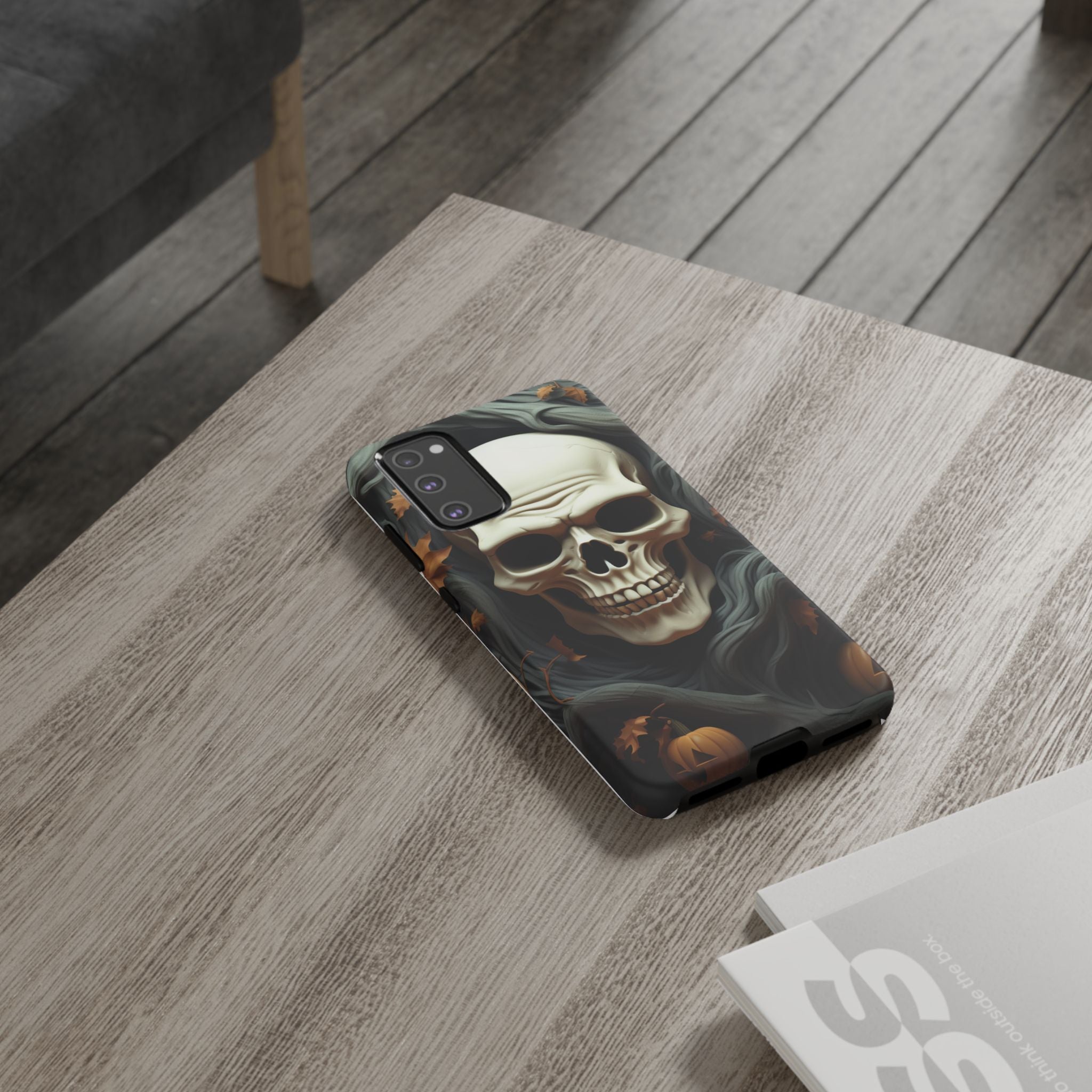 Spooky Skull Samsung Case: Halloween Edition