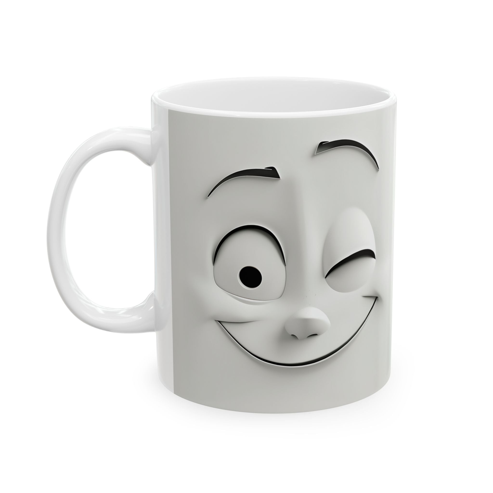 Winking Faces Cute 3D Mug