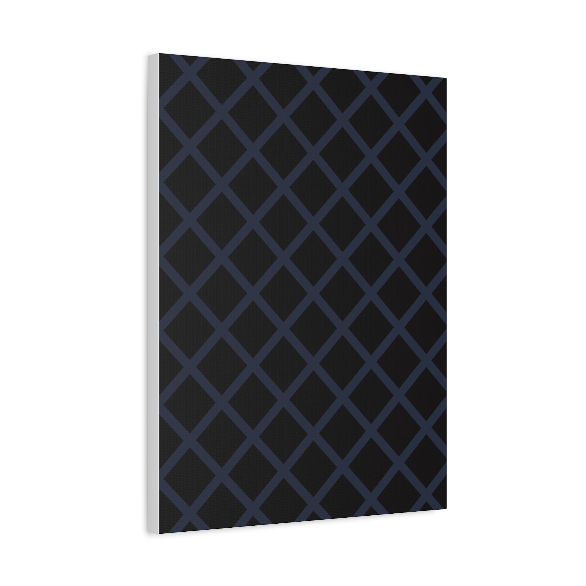 Geometric Diamond Lattice Canvas Art