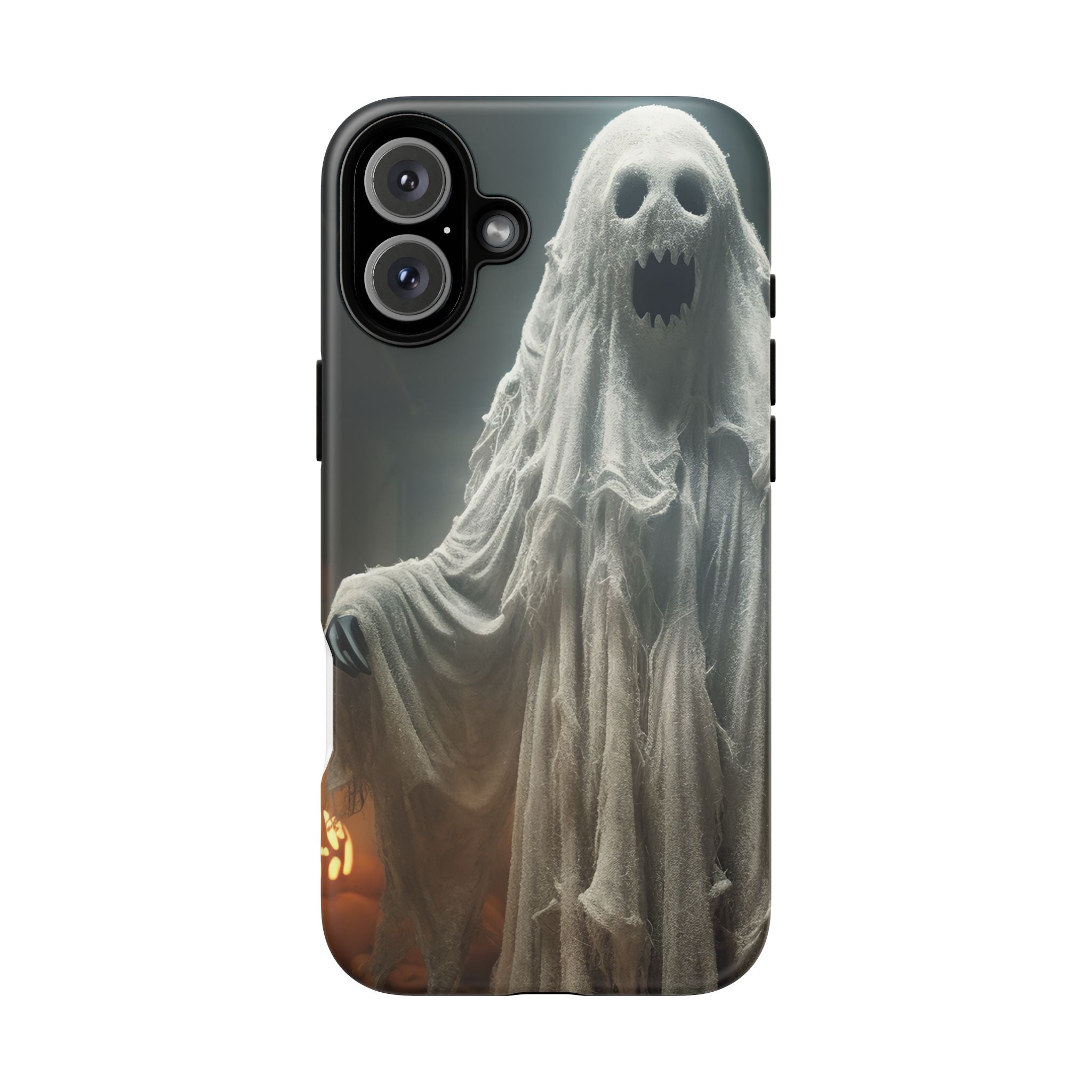 Spooky Ghost Hexagon Stone iPhone Case