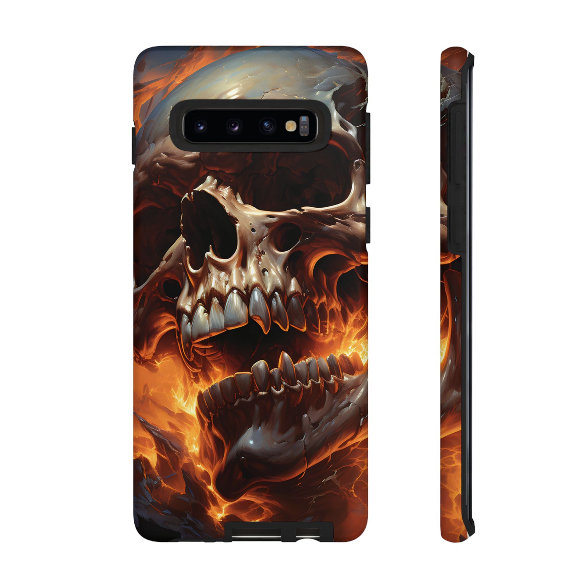 Fiery Skull Samsung Phone Case