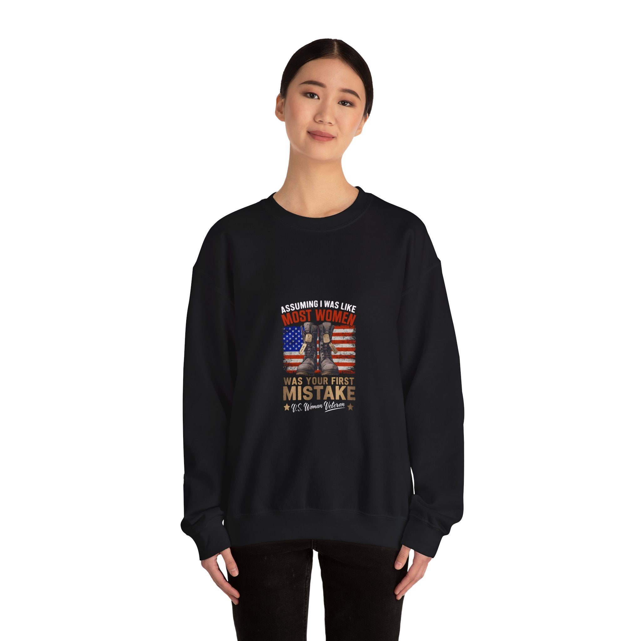 Veteran Woman Sweatshirt - First Mistake